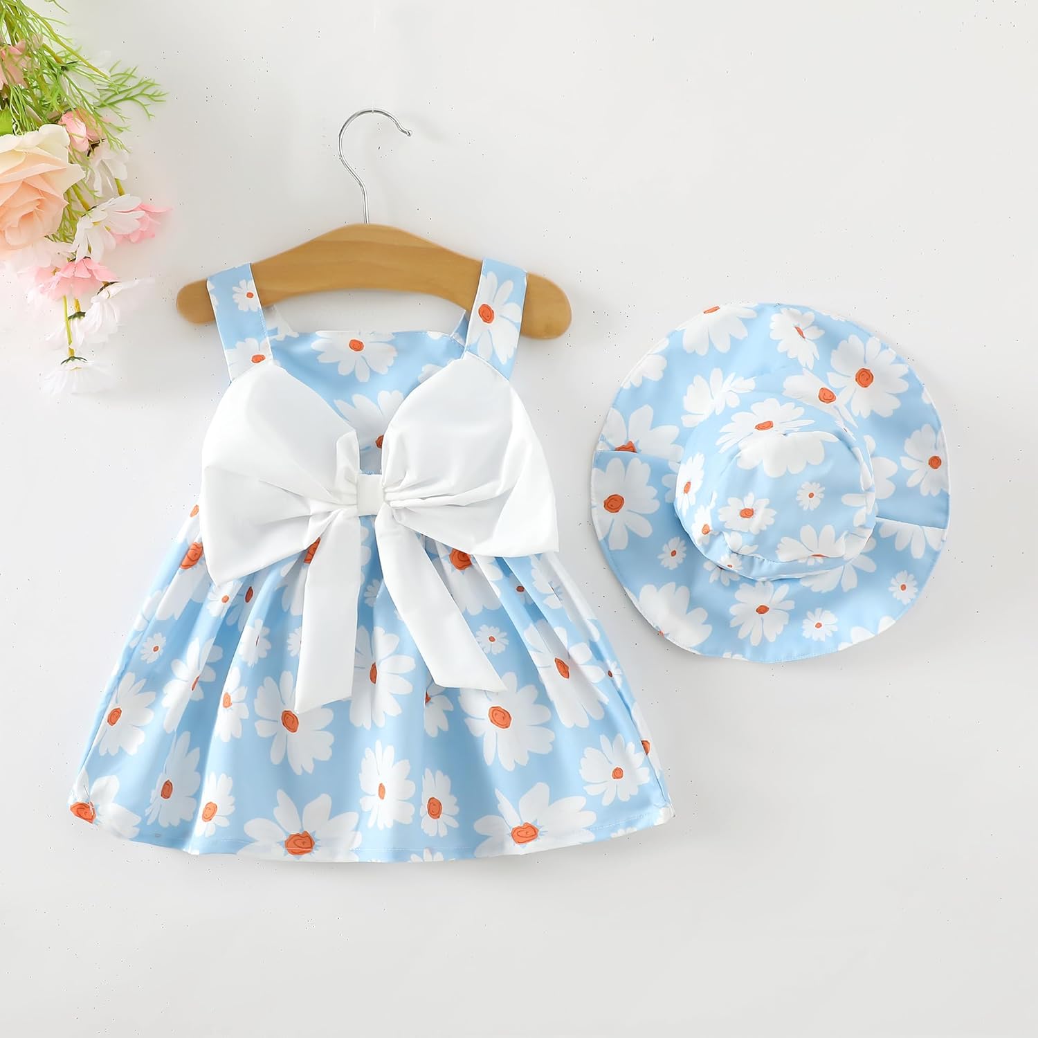Newborn Infant Baby Girl Dress Toddler Girl Clothes Halter Backless Sleeveless Flower Sundress Summer Dresses for Girl - Image 4