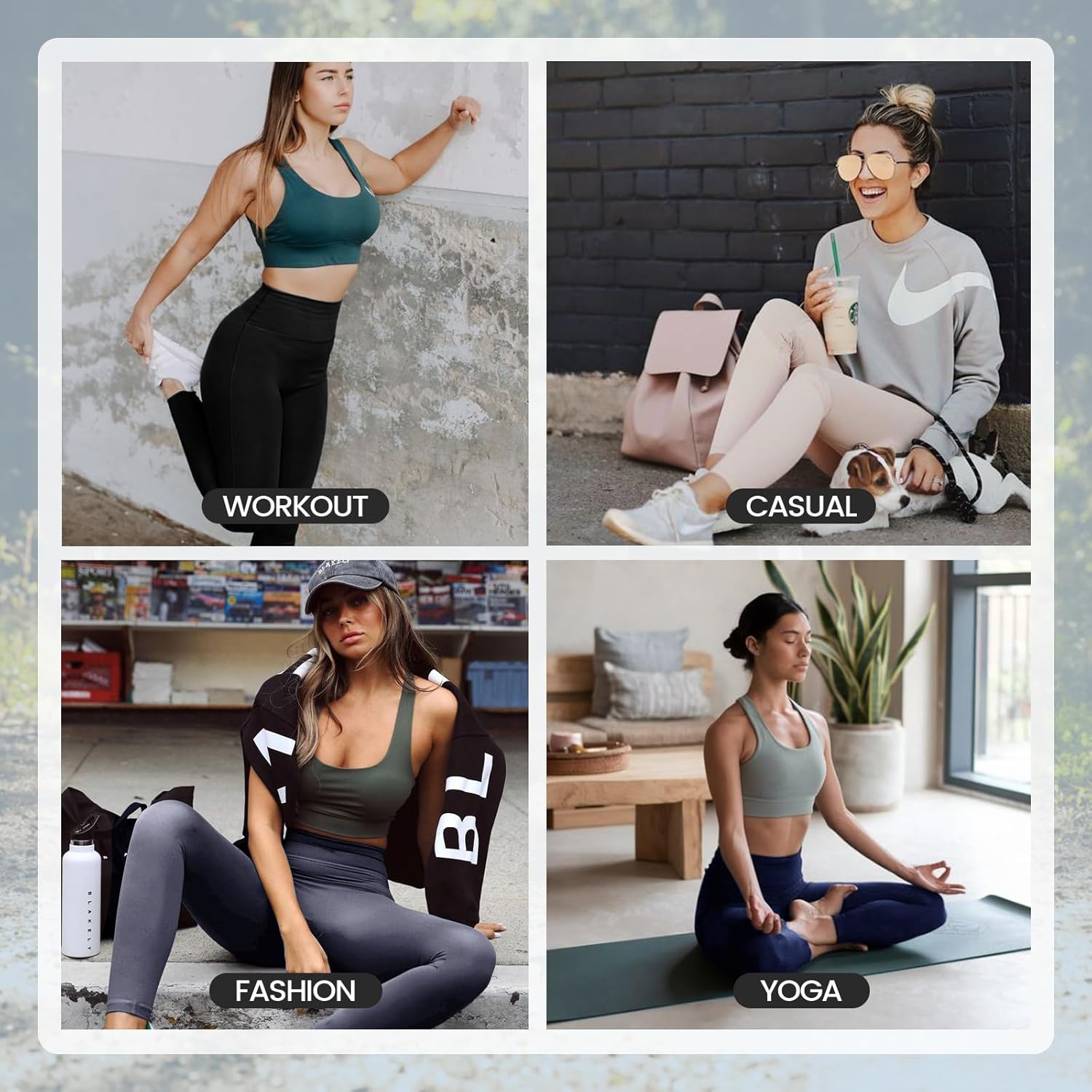 High Waisted Leggings for Women - No See Through Tummy Control Cycling Workout Yoga Pants with Pockets Reg & Plus - Image 2