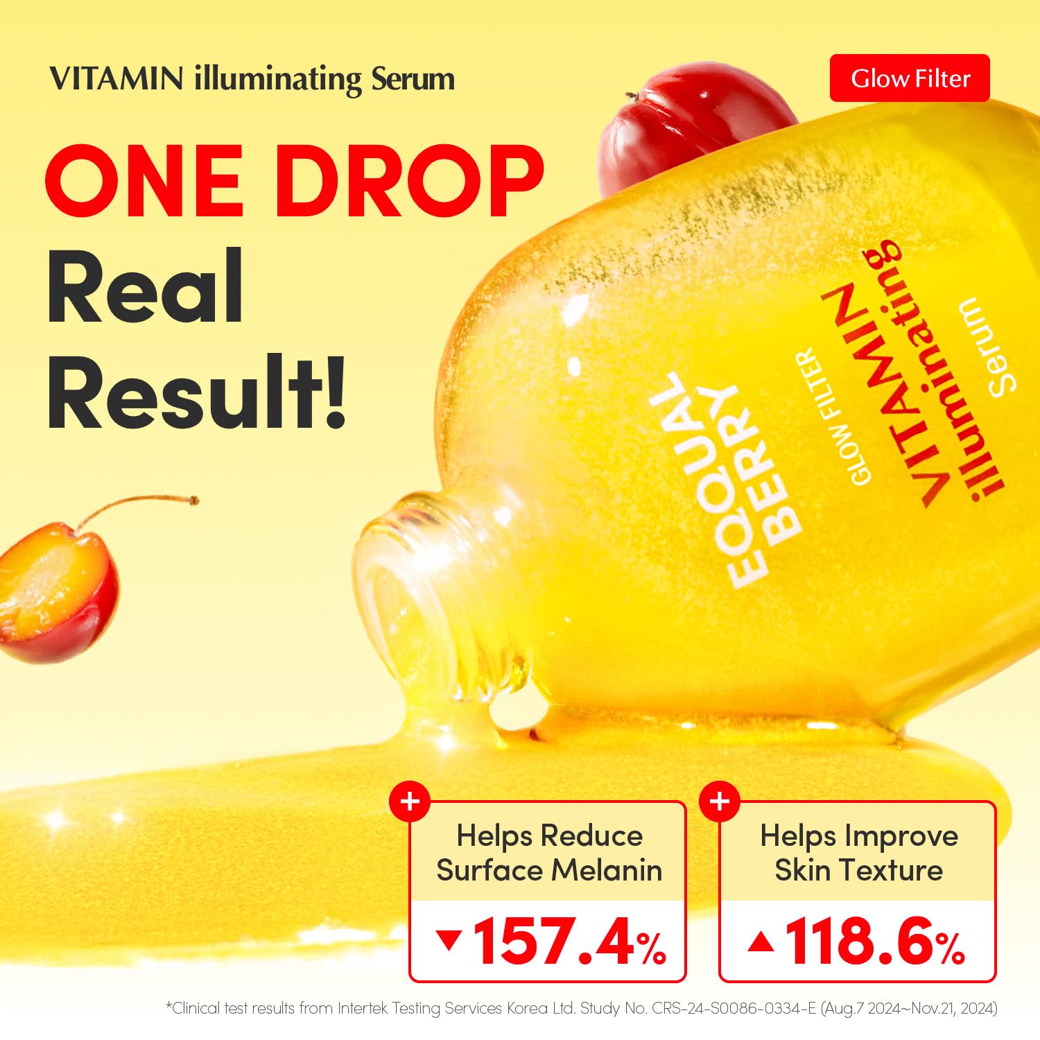 EQQUALBERRY Vitamin Illuminating Serum | Niacinamide 4% + Brightening Vitamin C Face Serum with Hyaluronic Acid & Vitamin E | Dark Spot, Uneven Tone Care | Korean Skincare, 1.01 fl.oz - Image 2