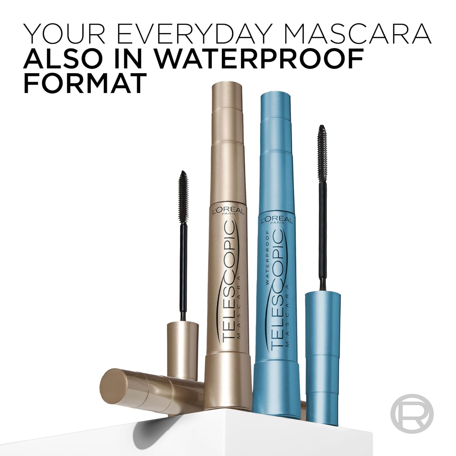 L’Oreal Paris Makeup Original Telescopic Mascara, Separating Mascara Volume and Length Formula, Waterproof, Black, 0.27 Fl Oz., 1 Count - Image 9