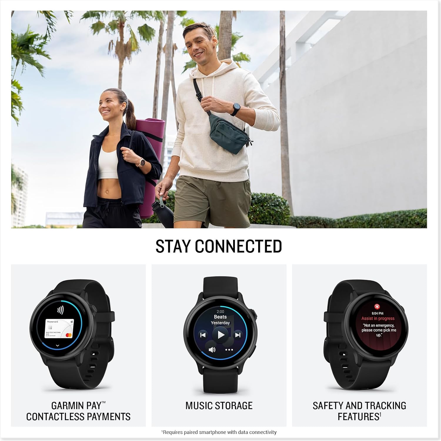 Garmin vívoactive® 6, Health and Fitness GPS Smartwatch, AMOLED Display, Up to 11 Days of Battery, Slate with Black Band - Image 6