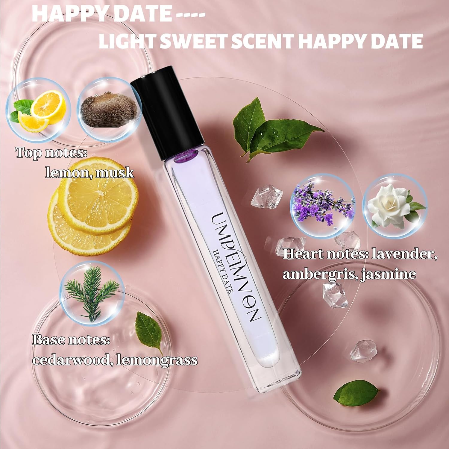 Roll On Perfume Oils for Women Long Lasting, Pheromones Perfume Body Oil, Travel Size 0.33 Fl. Oz - Image 3