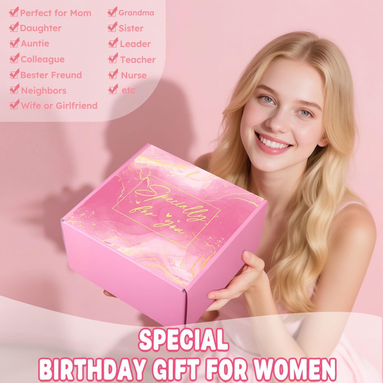 Birthday Gifts for Women, 11PCS Not A Day Over Fabulous Happy Birthday Gifts for Women Self Care Relaxing Spa Gift Basket Birthday Gift Ideas for Woman Birthday Present for Her, Mom, Wife, Sister - Image 3
