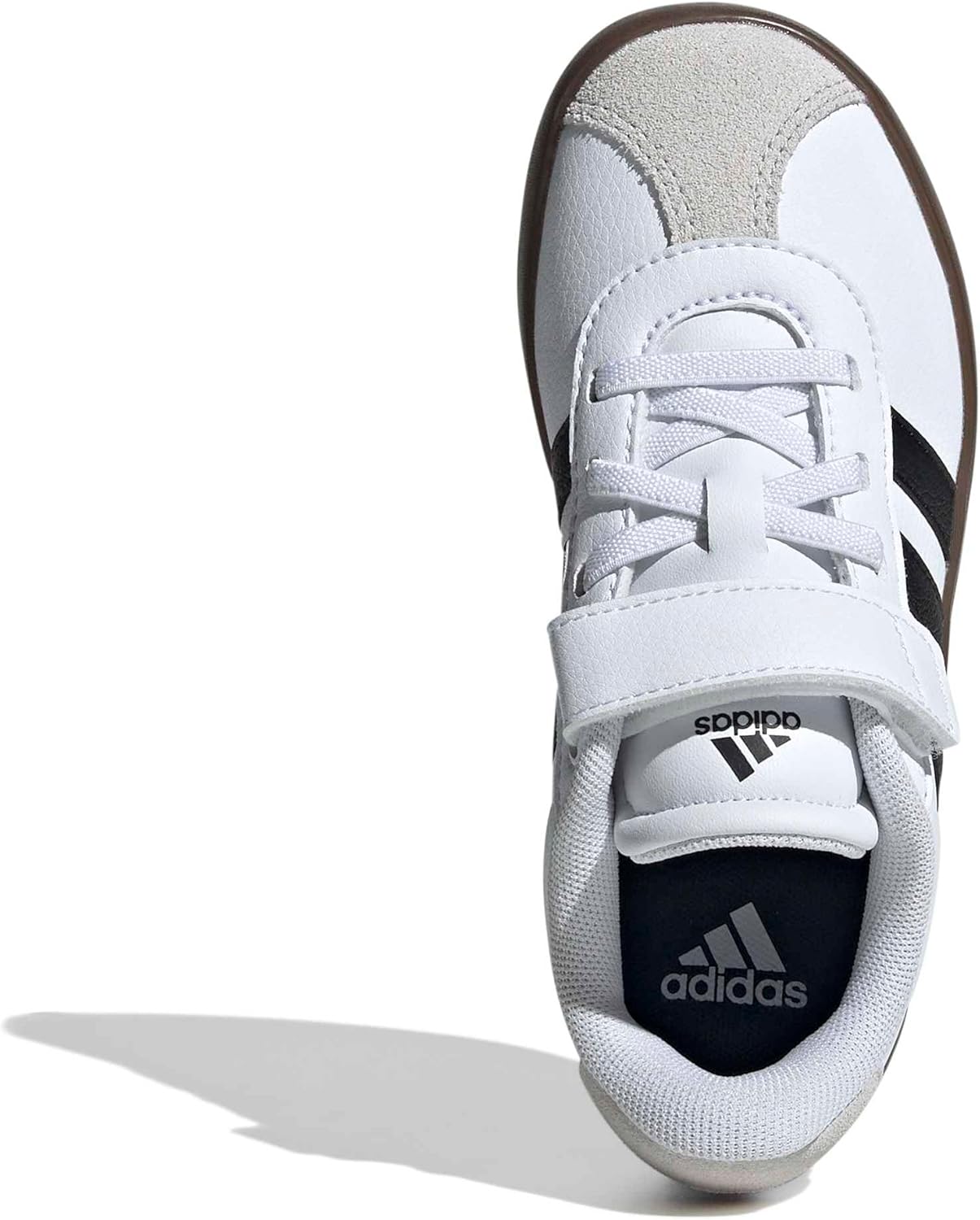 adidas Kids' VL Court 3.0 Elastic Lace & Strap Shoe - Image 2