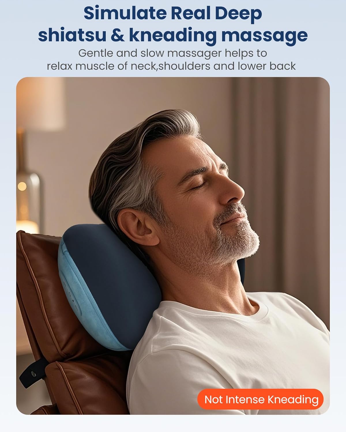COMFIER Shiatsu Neck and Back Massager with Heat, Neck Massager Pillow with 3D Kneading Deep Tissue, Cordless & Portable, Soothes Muscle Tension at Home, Office, Travel,Mothers Day Gifts for Women - Image 3