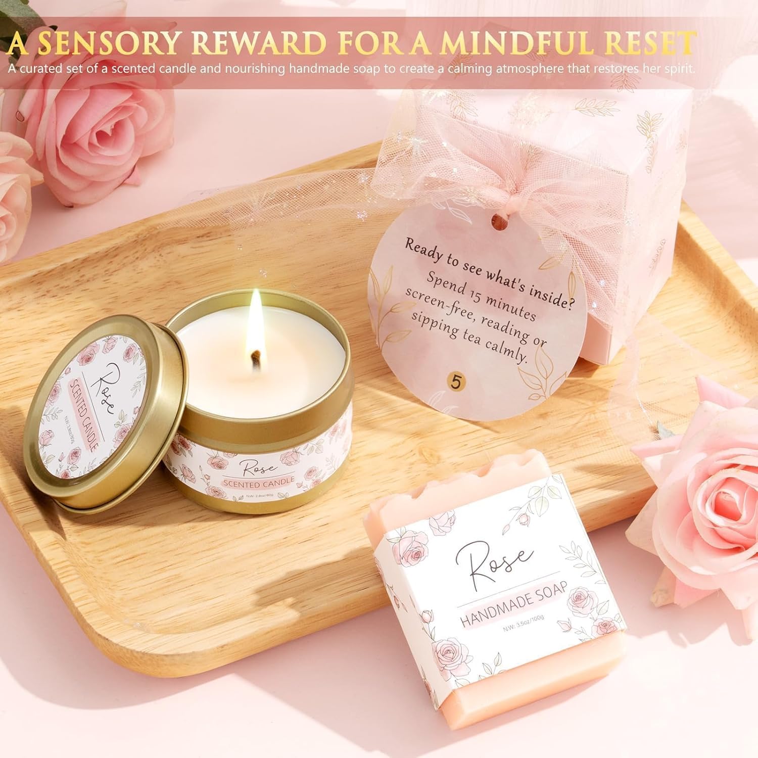 Qinline SPA Gifts for Women & Teen Girl – 10 PCS Mothers Day Birthday Gift Basket, Luxury Self Care Home Bath Set for Relaxing, Get Well Soon Care Package & Pampering Gifts for Her Friend Daughter Mom - Image 8