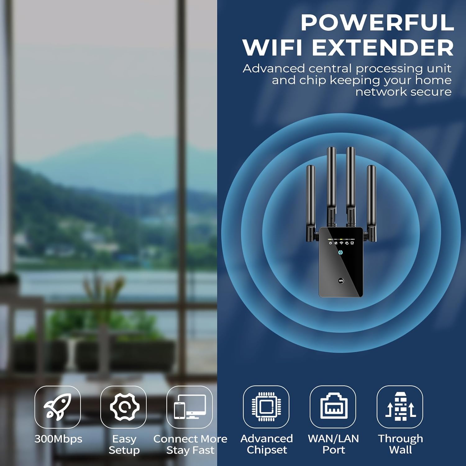 WiFi Extender Signal Booster, Long Range Internet Booster Extender for Home, Mesh Wi-Fi 6X Faster Wireless WiFi Repeater with Ethernet Port, Broader Coverage Than Ever, 1-Tap Setup - Image 8