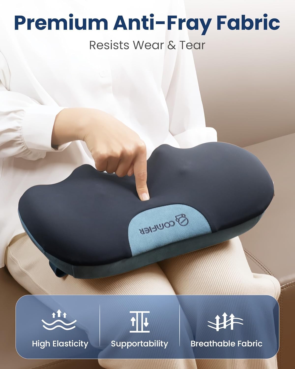 COMFIER Shiatsu Neck and Back Massager with Heat, Neck Massager Pillow with 3D Kneading Deep Tissue, Cordless & Portable, Soothes Muscle Tension at Home, Office, Travel,Mothers Day Gifts for Women - Image 8