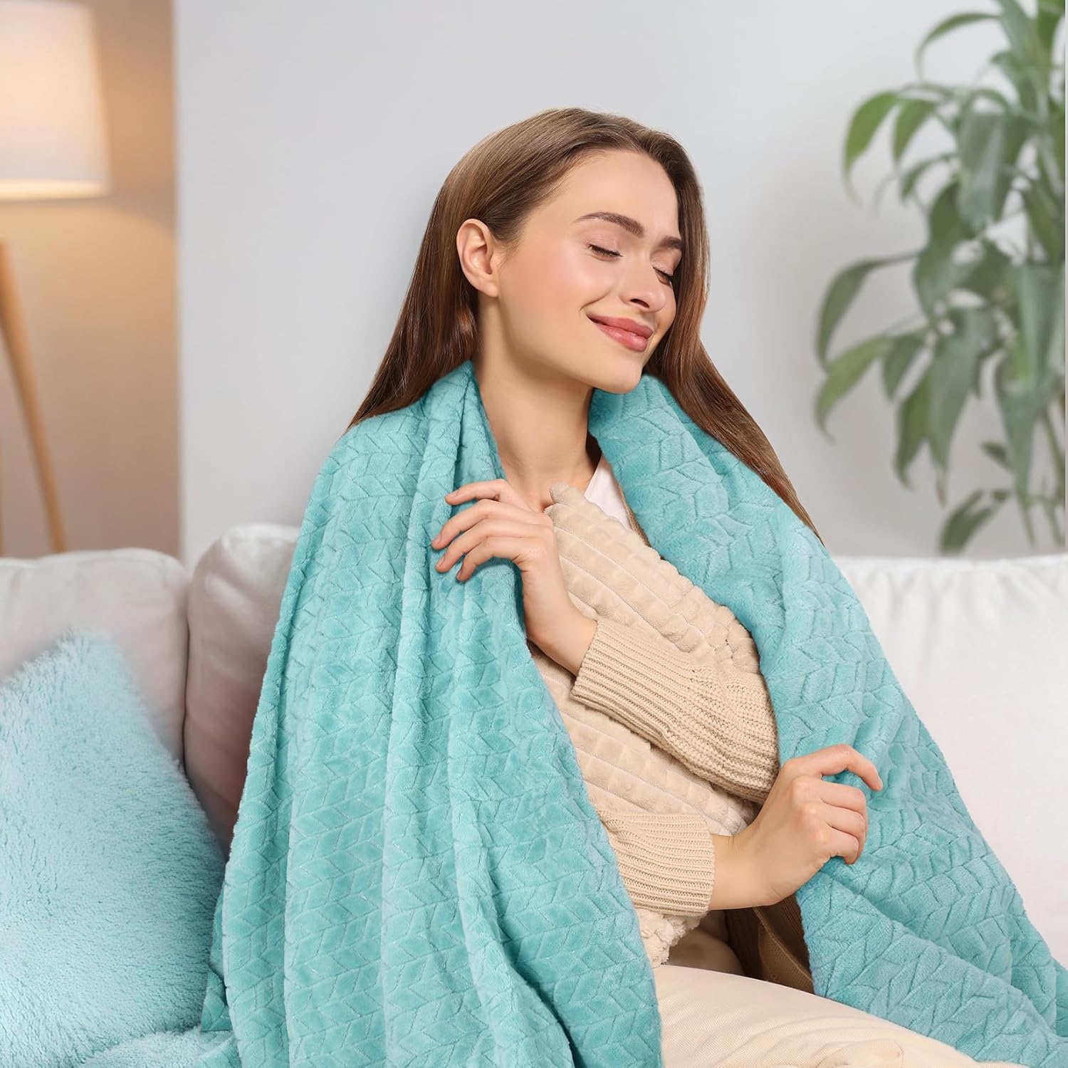 Birthday Gifts for Women, Gift Baskets for Women, Relaxing Spa Gifts Care Package with Luxury Flannel Blanket, Light-Up Rose Flower, Unique Mothers Day Gifts for Mom, Wife, Grandma, Sister, Friends - Image 4