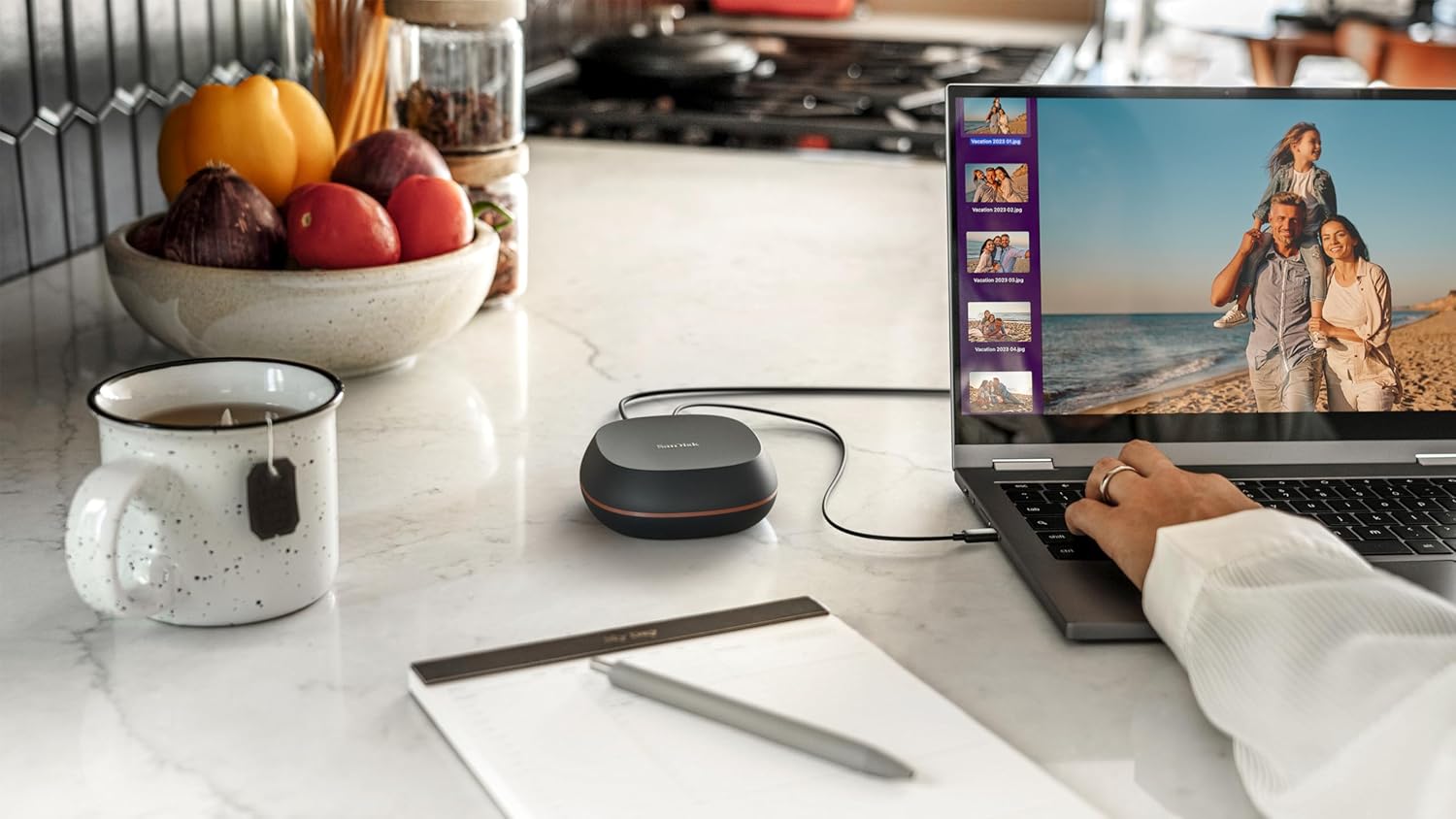 SANDISK 8TB Desk Drive SSD – Desktop External Solid State Drive, Up to 1000MB/s, USB-C, USB 3.2 Gen 2 - SDSSDT40-8T00-NA25 - Image 2