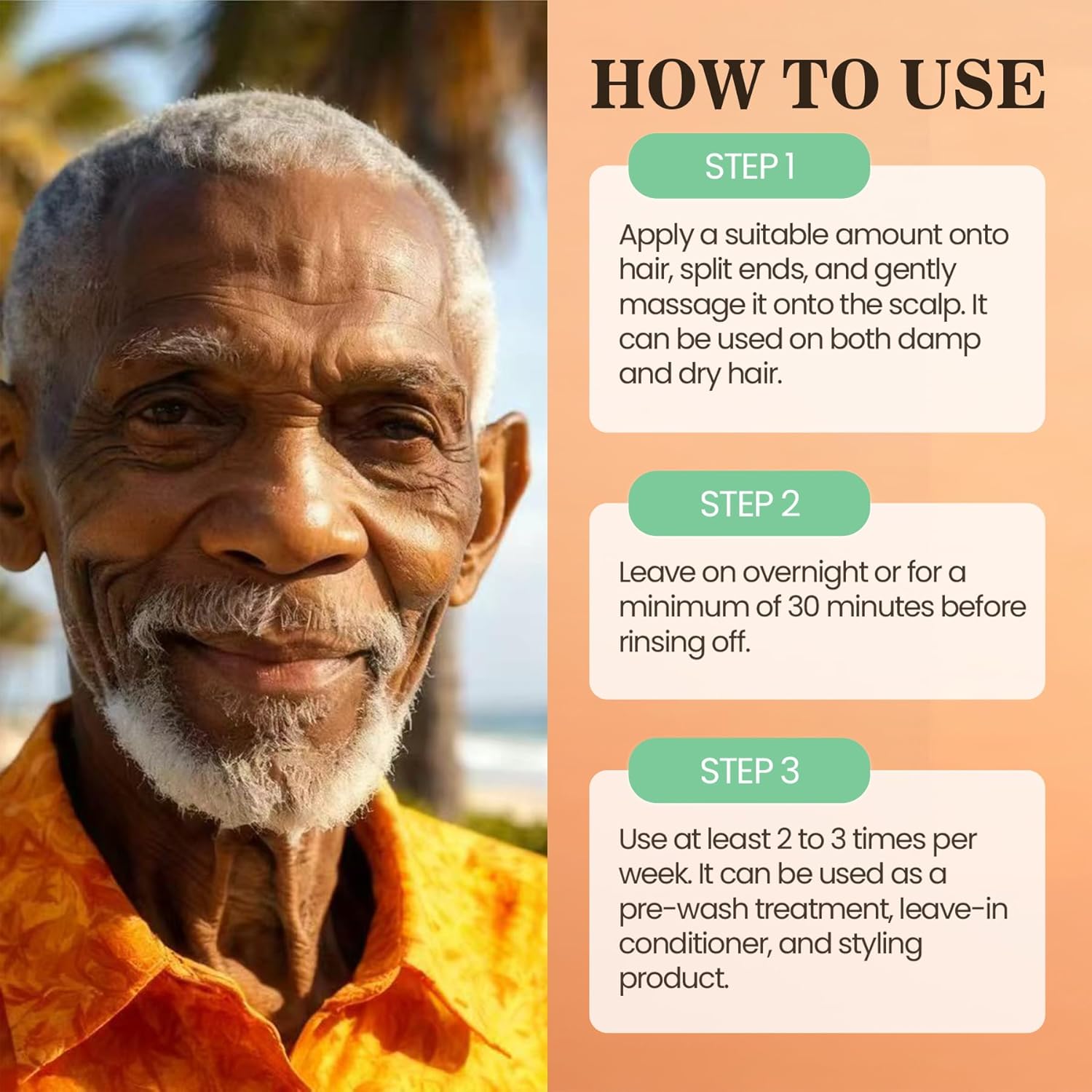 Batana Oil for Hair Growth Dr Sebi, 100% Raw Organic Batana Hair Mask from Honduras, Wild Growth Hair Oil, Scalp Oil Promotes Hair Thickness, Prevents Loss for Men & Women, 4.06 fl oz - Image 6