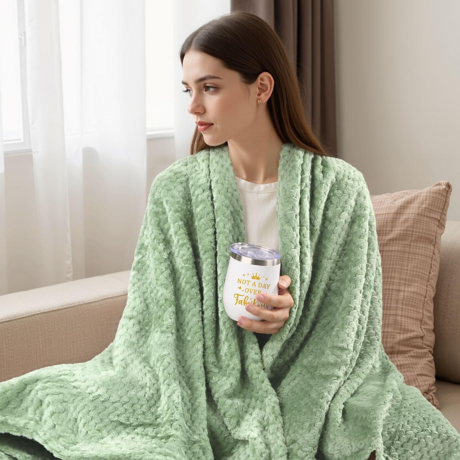 Birthday Gifts for Women, Happy Birthday Gifts for Mom Sister Her Best Friend Girlfriend Wife Bday Gift Ideas, Unique Relaxing Spa Birthday Gift Baskets for Women Care Package w/Blanket - Image 3