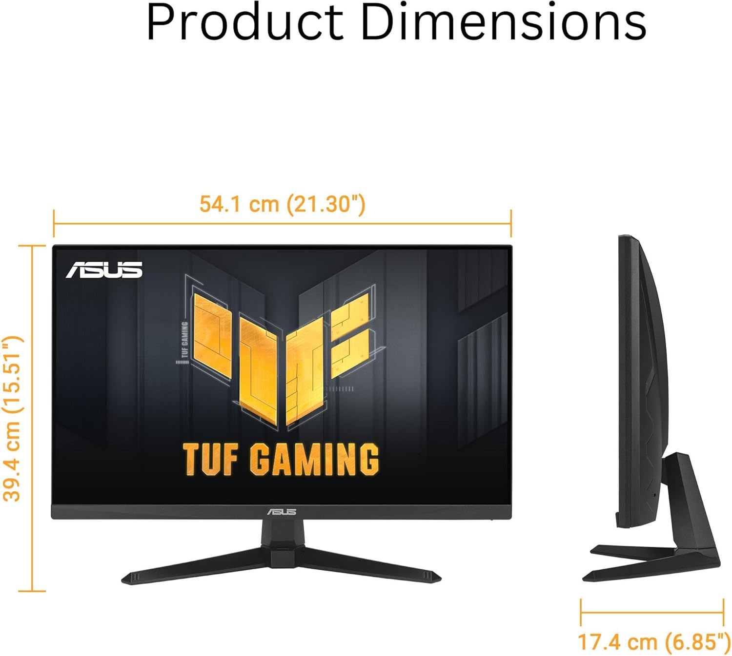 ASUS TUF Gaming 24” (23.8” viewable) 1080P Monitor (VG249QE5A) - FHD, 144Hz Overclock to 146Hz, IPS, Extreme Low Motion Blur Sync, 1ms, Speakers, Variable Overdrive, DisplayWidget Center, 3yr Warranty - Image 5