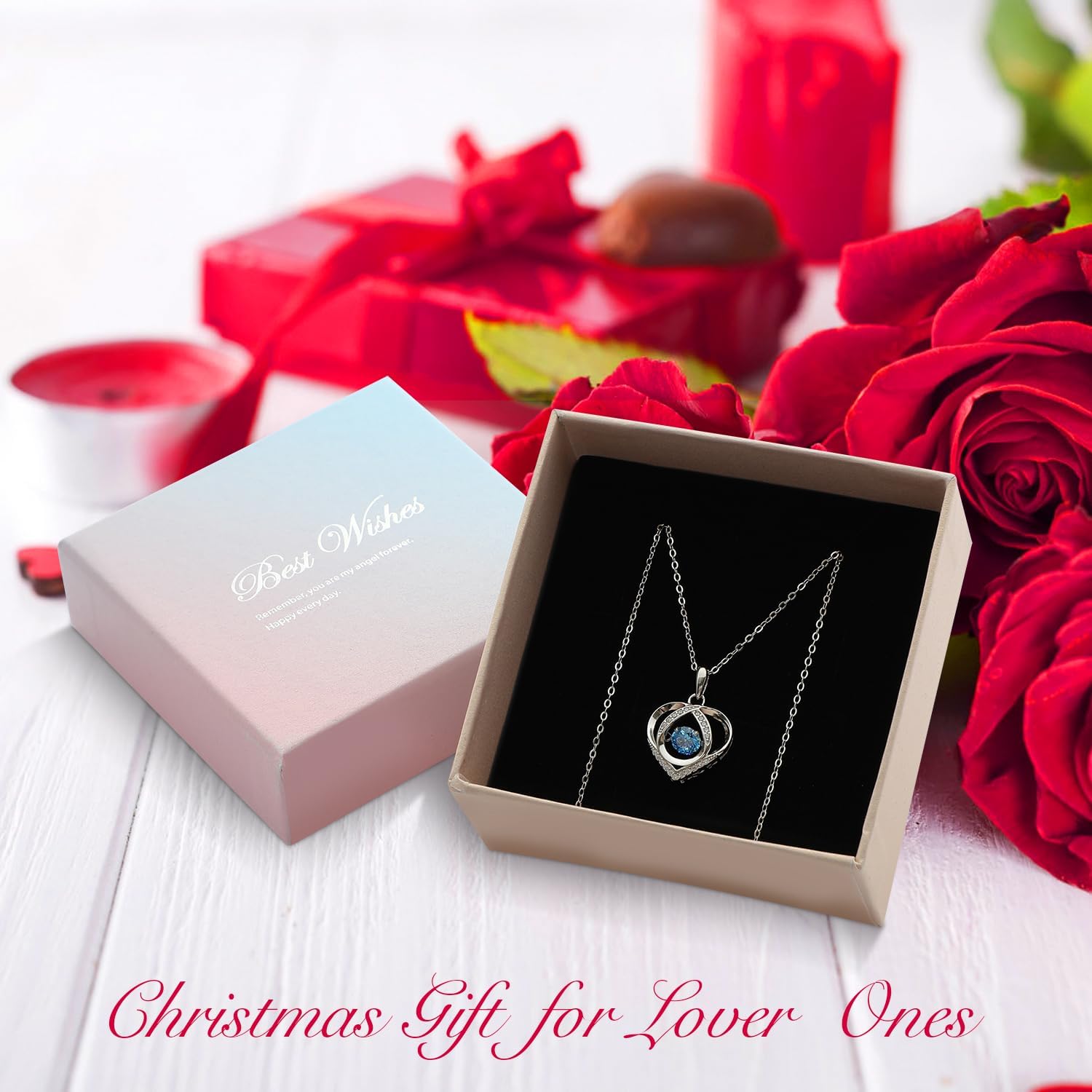 sterling silver contour pendant necklace, girl's jewelry 18 necklace, fashionable accessory necklace, can be the gift for girls. - Image 5