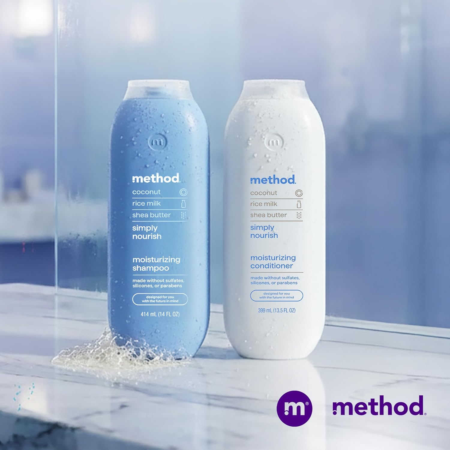Method Moisturizing Shampoo, Simply Nourish - Hydrates and Revives Dry Hair, Safe for Color-Treated Hair – Sulfate Free and Cruelty Free - 14 oz - Image 9