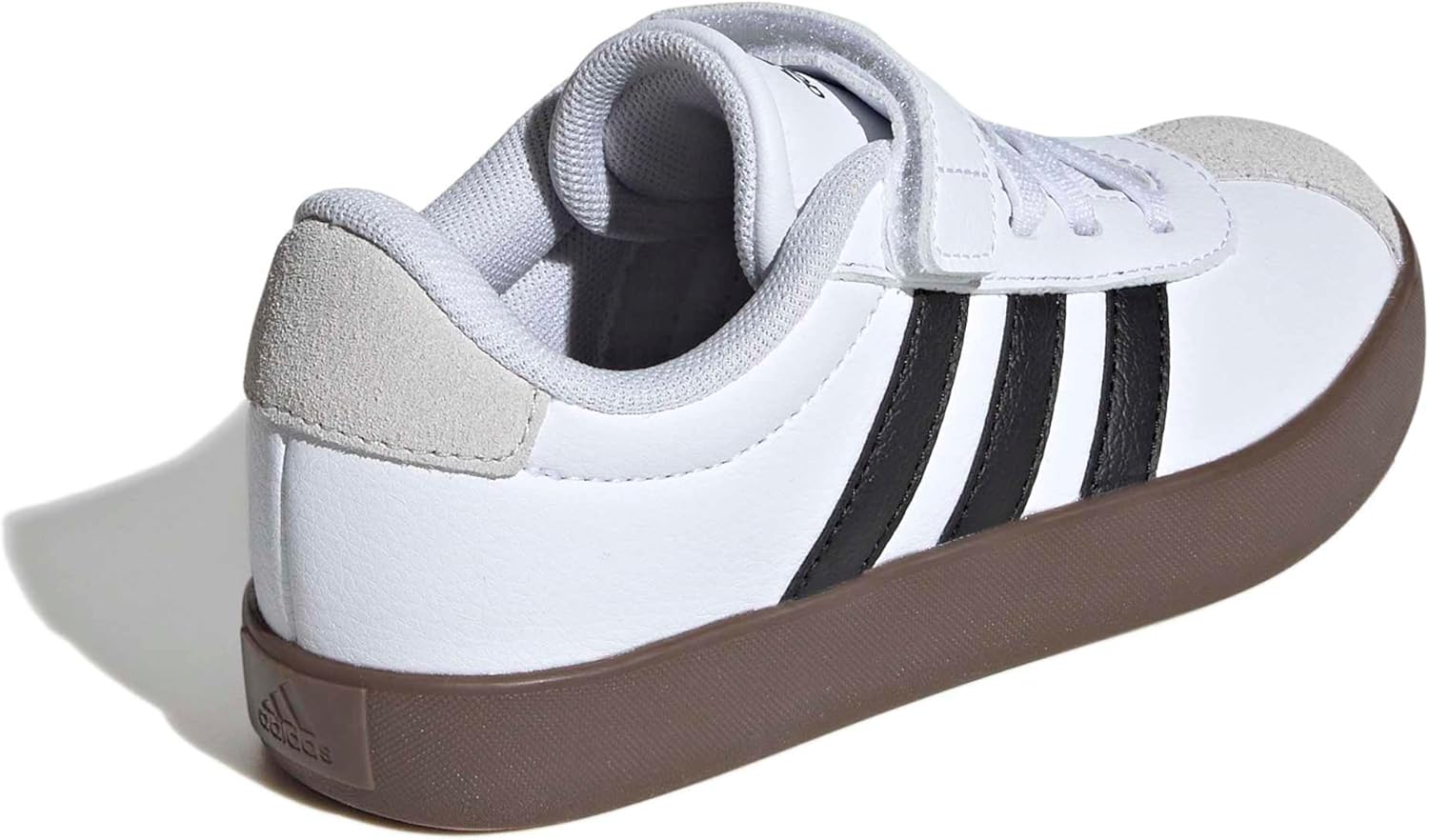 adidas Kids' VL Court 3.0 Elastic Lace & Strap Shoe - Image 5