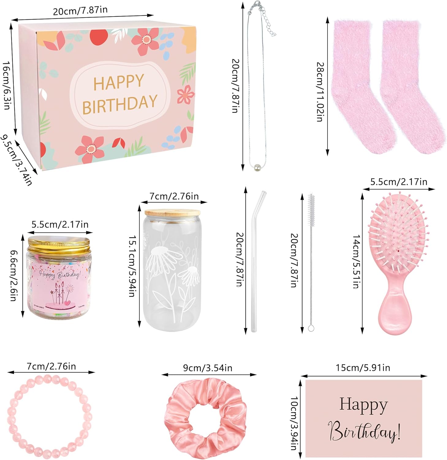 10 Piece Set Birthday Gifts for Teen Girls Teenage Girls Basket Gift Sets for Her Friend Daughter Sister Niece Granddaughter Women - Image 2