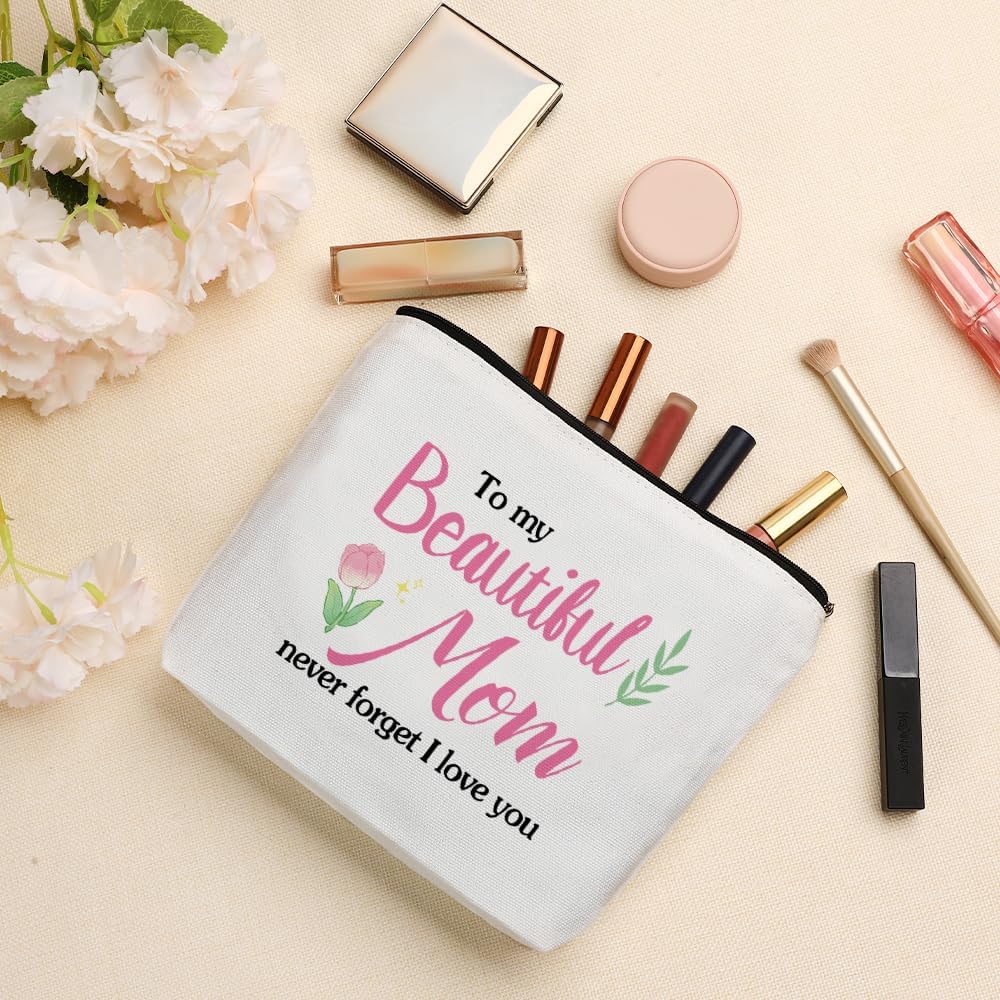 Mothers Day Gifts for Mom Christmas Stocking Stuffers Birthday Valentines Day Easter Womens Day Thanksgiving Halloween Retirement Thank You Sentimental Makeup Bag I Love You Gifts Ideas for Mom - Image 2