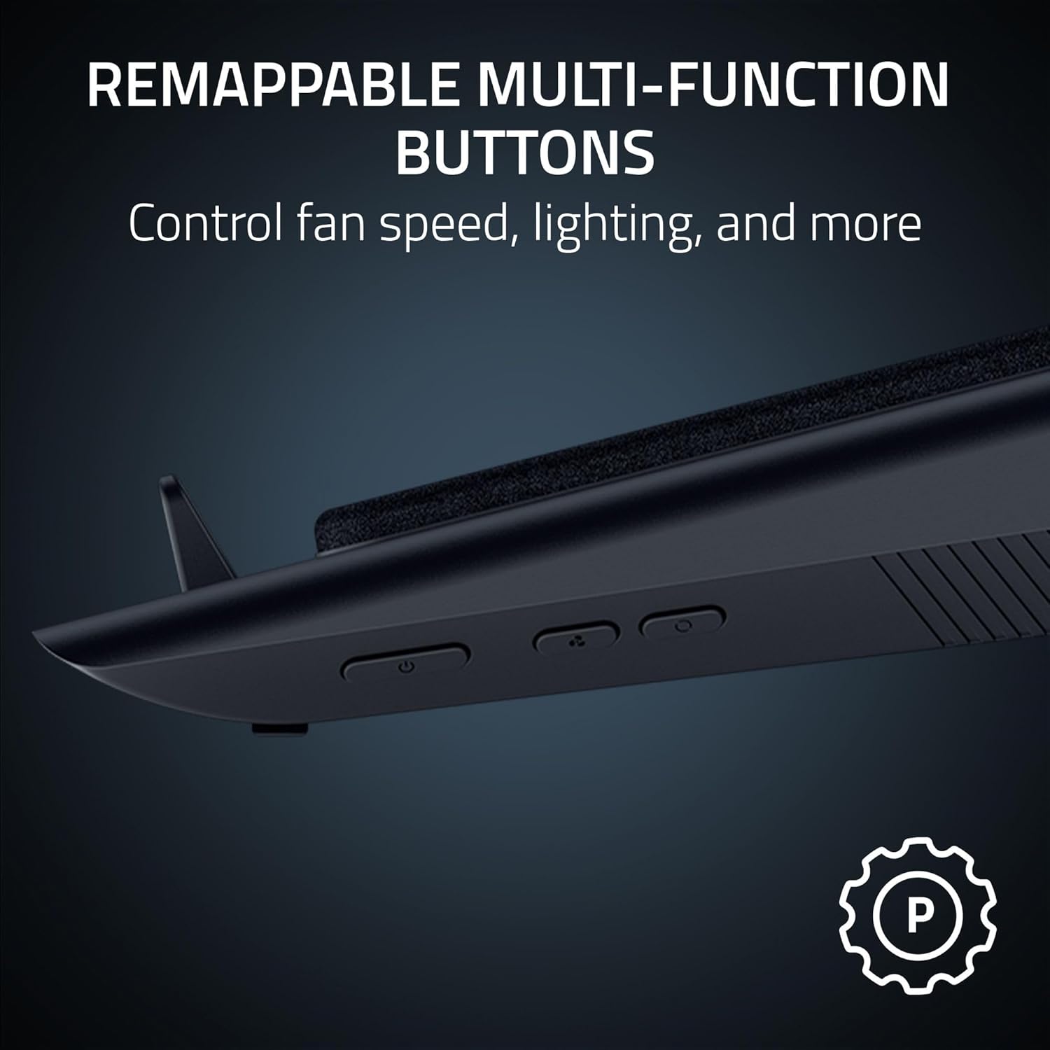 Razer Laptop Cooling Pad: Adaptive Smart - Intelligent Fan Control - Airtight Pressure Chamber - Fits Most Laptops & Macbooks 14” to 18" - Preset & Custom Fan Curves - 3 Port USB Type A - Chroma RGB - Image 7