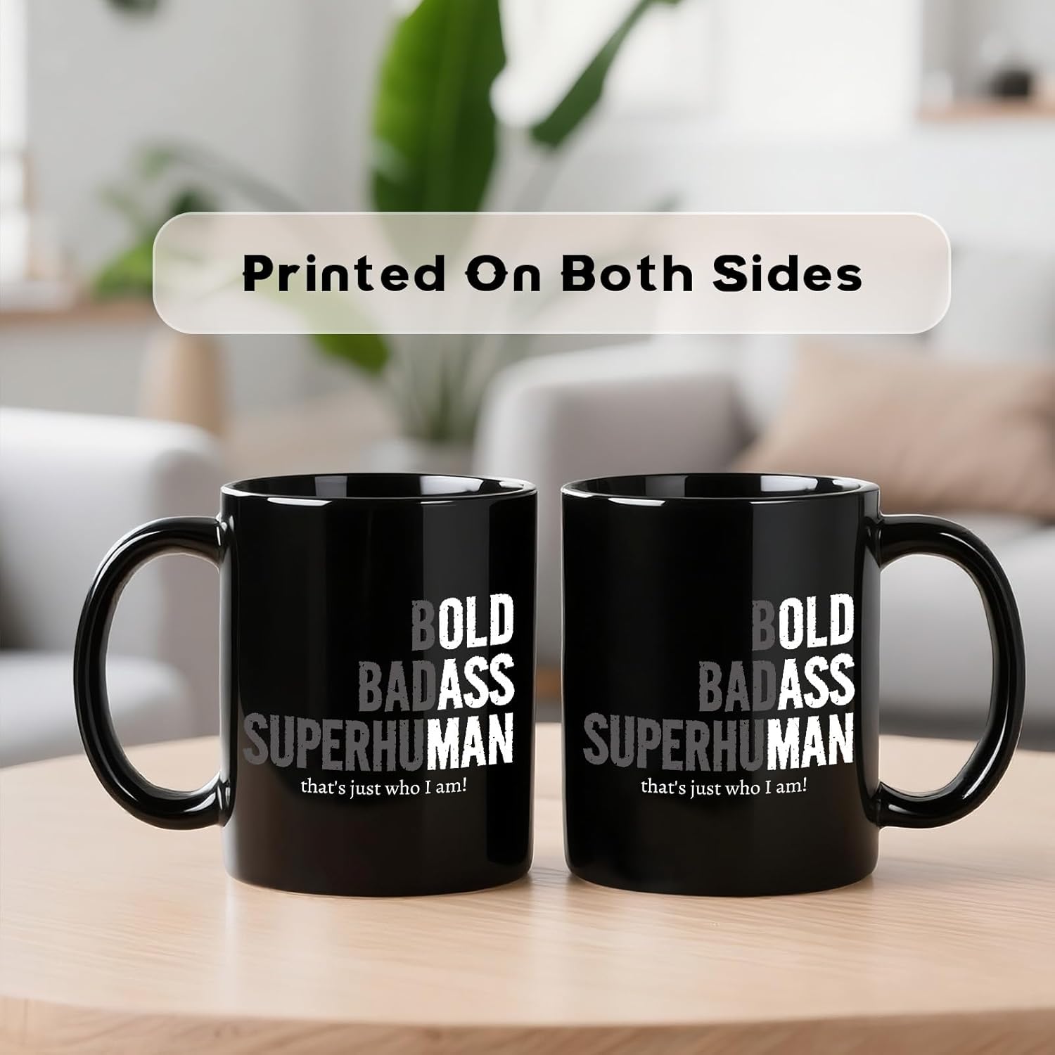 Funny Dad Mug 11Oz Father's Day Gifts for Dad, Gifts for Men, Funny Old Man Saying Gag Gift Christmas Birthday Gifts for Dads, Bold Badass Superhuman Mug - Image 4