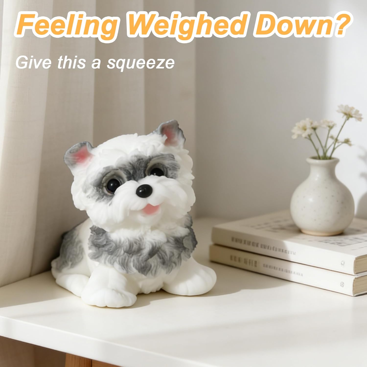 Handmade Taba Squishy Dog Toy, Cute Squishy Dog Fidget Toys, Relieve Stress Sensory Autism Toys for Kids & Adults Relaxation and Fun Teenage Girls Teen Boy Tween Christmas Stocking Stuffers Idea - Image 7