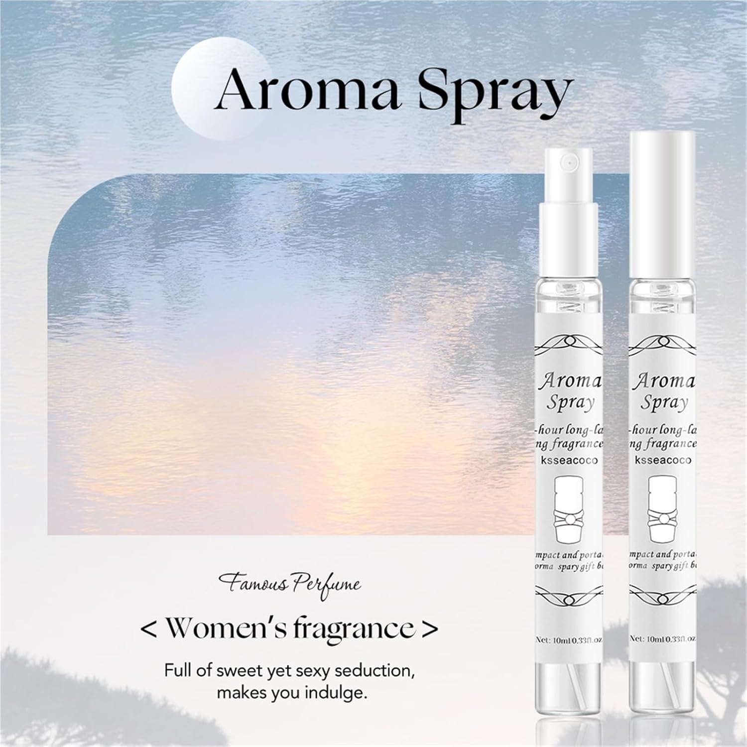 Fragrance Spray Series 5-piece mini gift set, long-lasting fragrance, multiple scents, convenient for carrying during travel and gatherings for women - Image 5