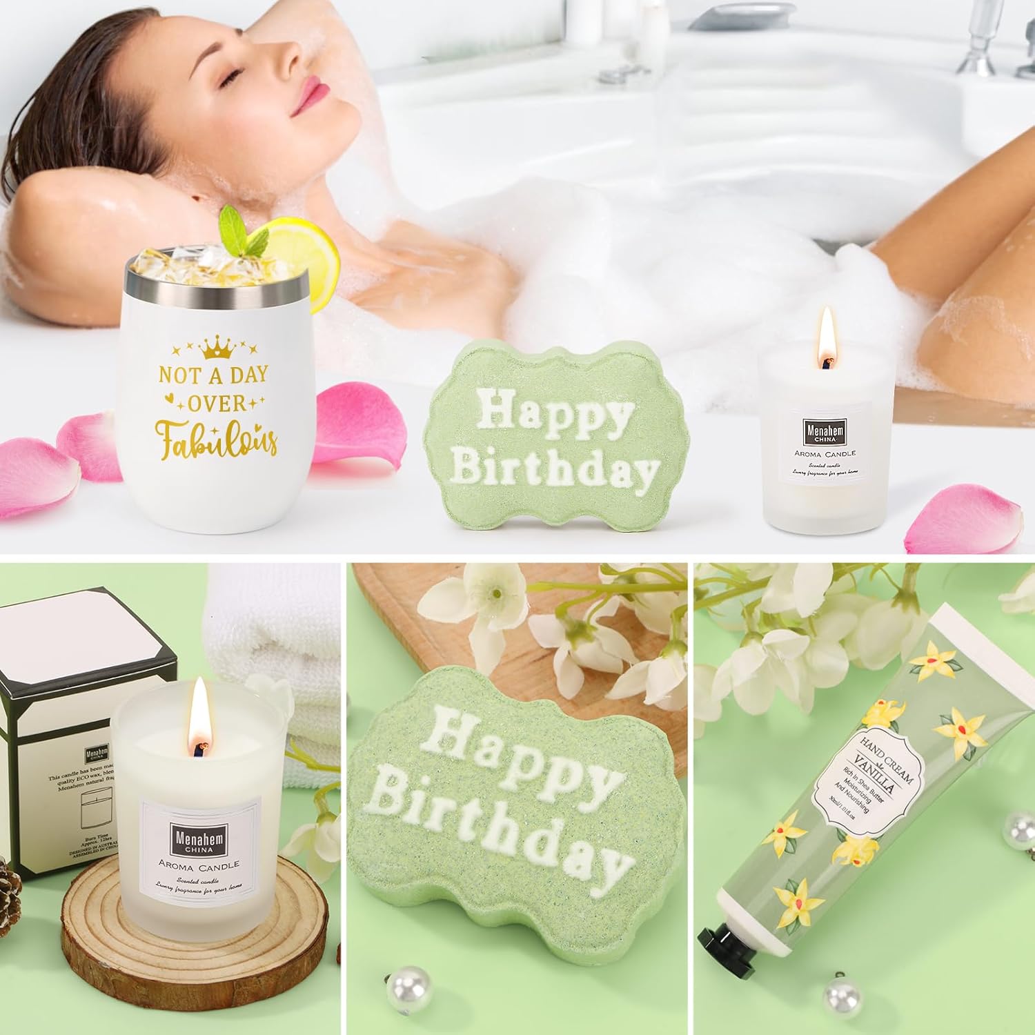 Birthday Gifts for Women, Happy Birthday Gifts for Mom Sister Her Best Friend Girlfriend Wife Bday Gift Ideas, Unique Relaxing Spa Birthday Gift Baskets for Women Care Package w/Blanket - Image 5