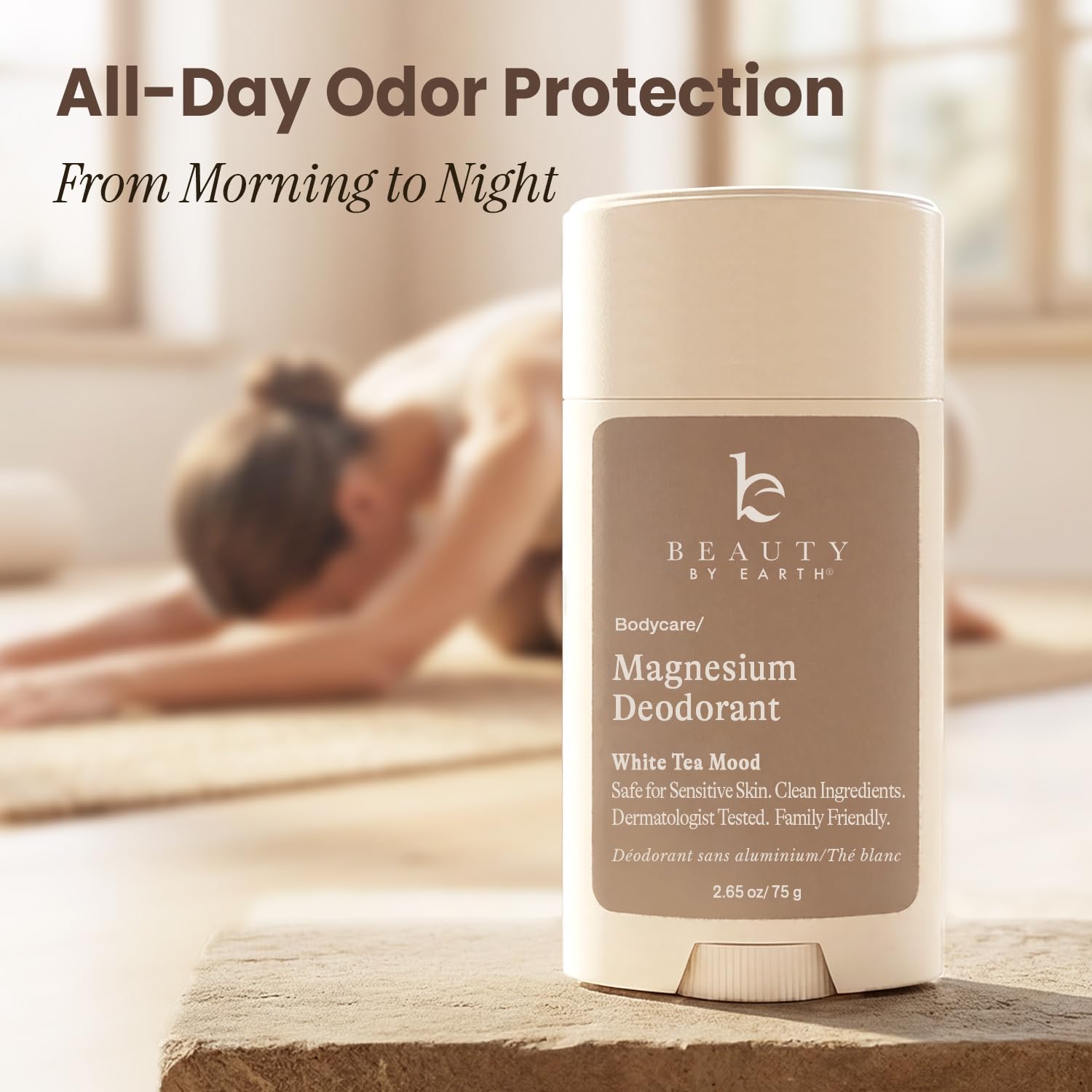 Aluminum Free Deodorant for Women – USA Made Natural Magnesium Deodorant with 55% Organic Ingredients, Baking Soda Free, Long-Lasting All-Day Odor Protection, Non-Irritating for Kids & Sensitive Skin - Image 2