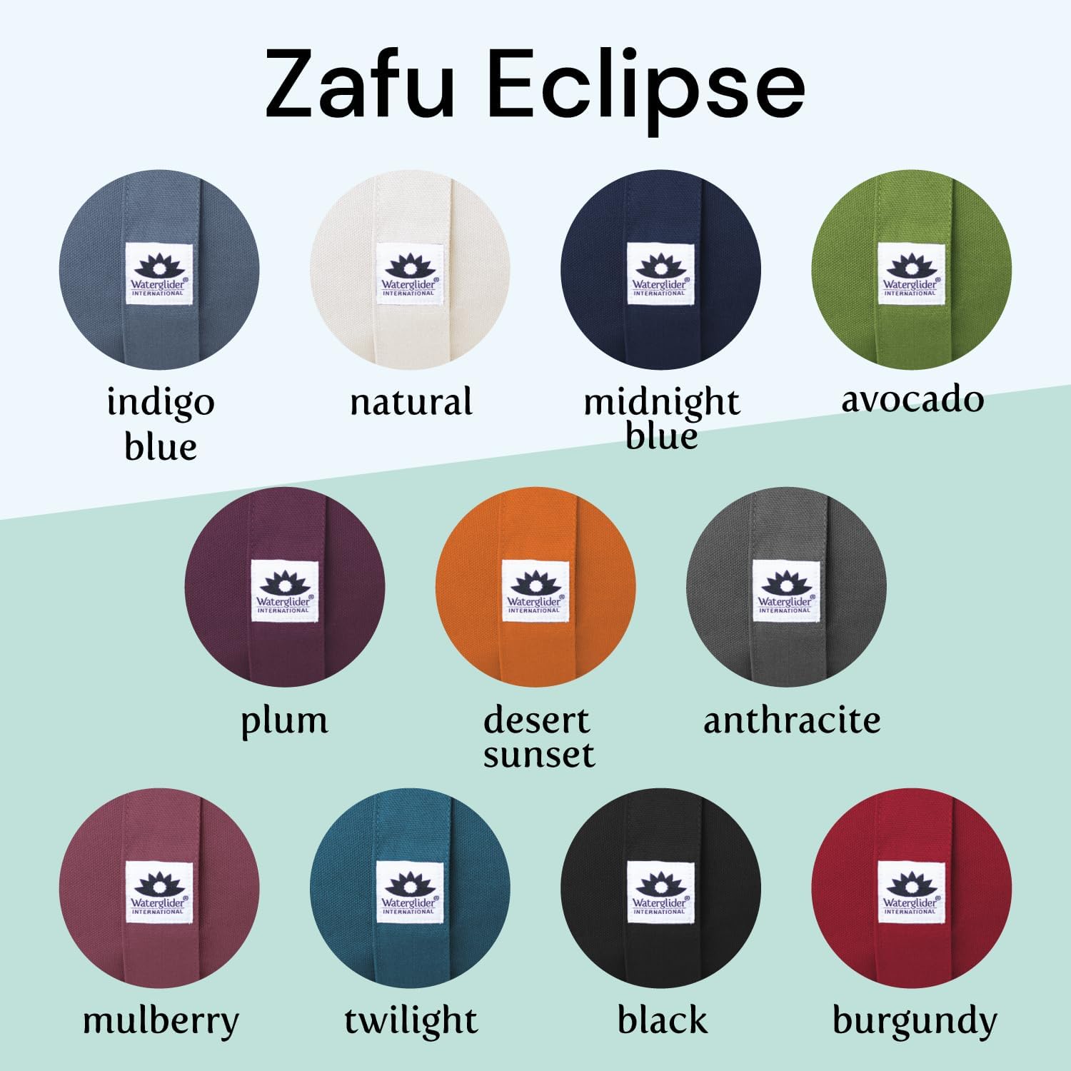Zafu Meditation Cushion - Eclipse line - Removable Cover and Buckwheat Fill - Image 6