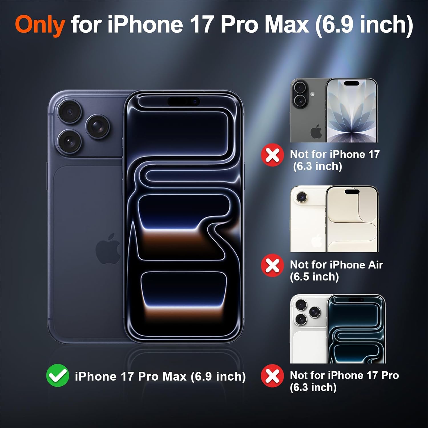 SUPFINE Magnetic for iPhone 17 Pro Max Case (Compatible with MagSafe)(Military Grade Drop Protection) Translucent Matte Shockproof with Anti-Fingerprint Phone Cover, Black - Image 2