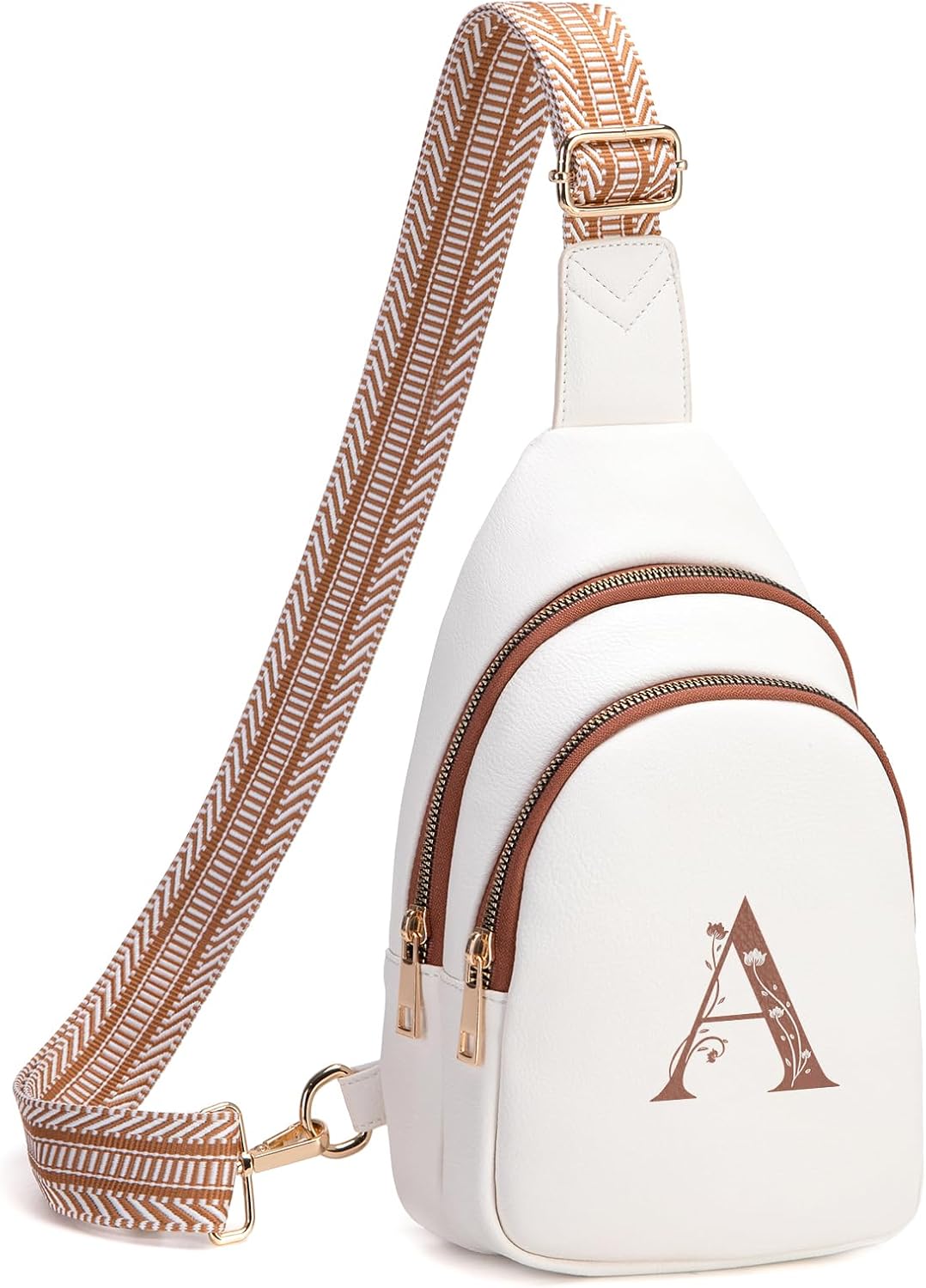 Viverte Crossbody Bags for Women Initial Sling Bag Cross Body Fanny Packs Personalized Gifts for Mom Women Wife