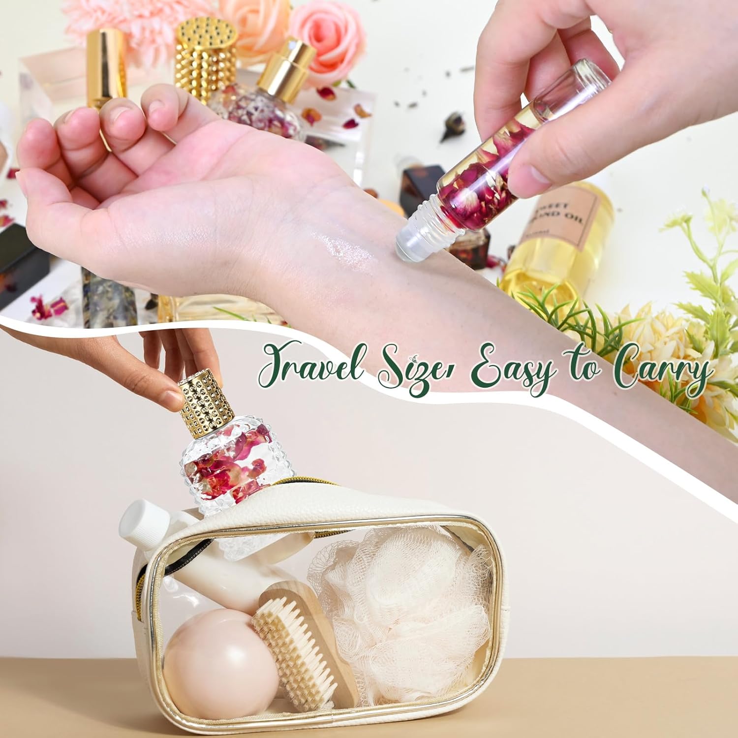 TSVATE DIY Perfume Making Kit for Women- Roller Perfume Making Kit, Travel Perfume Set with Essential Oil, Spray Bottles, Make Your Own Scent, Roller Fragrance Christmas Gifts for Women Girls - Image 6