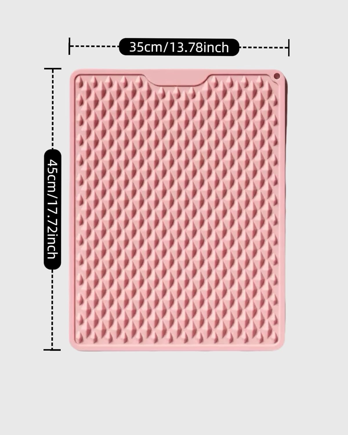 Acupressure Foot Massage Mat Dual-Sided Silicone Reflexology Pad for Plantar Fasciitis, Heel Pain & Fatigue Washable – Connectable Relief Pad for Standing Desk, Home, Office – Pink (M) - Image 2