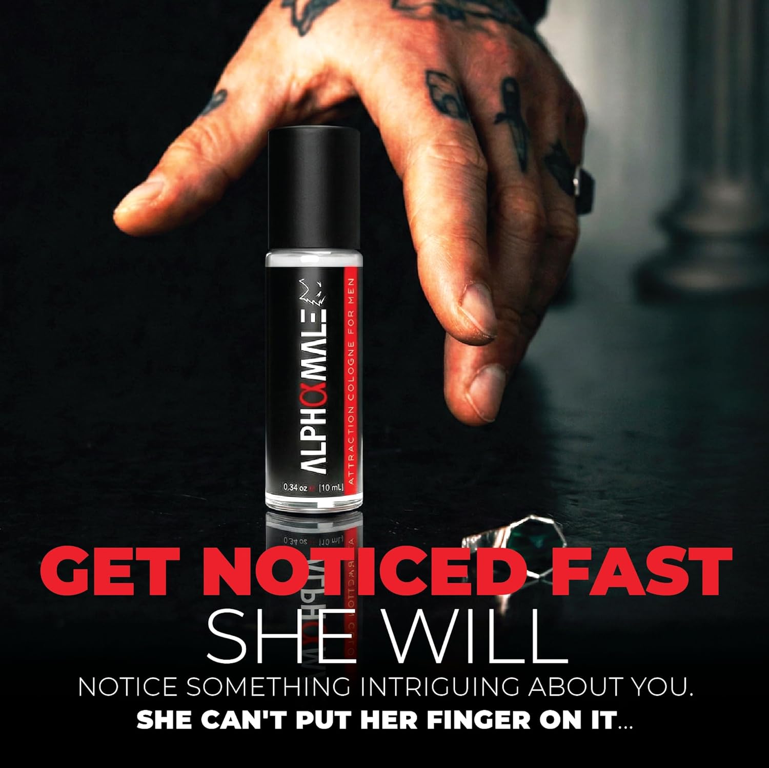 AlphaMale Pheromone Infused Cologne for Men to Attract Women - Masculine Allure in a Roll-on Bottle - 10ml - Image 3