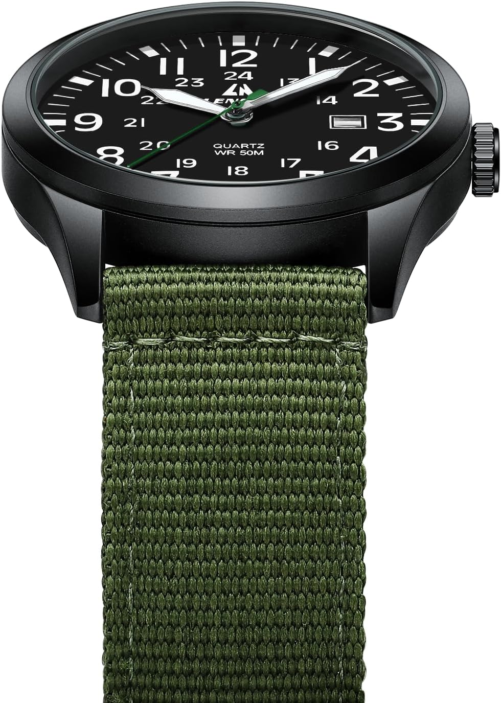 LN LENQIN Mens Watches Unisex Military Sport Nylon Strap Stylish Luminous Fashion Analog Quartz Watch for Men Waterproof Army Tactical Casual Wristwatch - Image 7