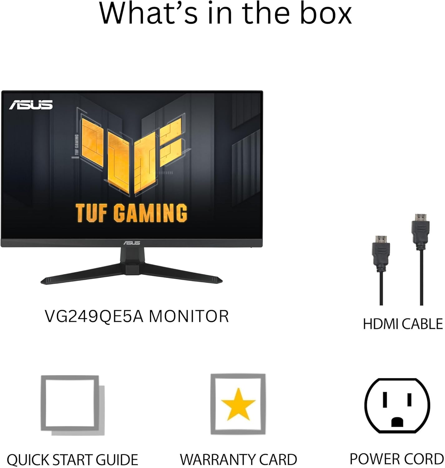 ASUS TUF Gaming 24” (23.8” viewable) 1080P Monitor (VG249QE5A) - FHD, 144Hz Overclock to 146Hz, IPS, Extreme Low Motion Blur Sync, 1ms, Speakers, Variable Overdrive, DisplayWidget Center, 3yr Warranty - Image 6