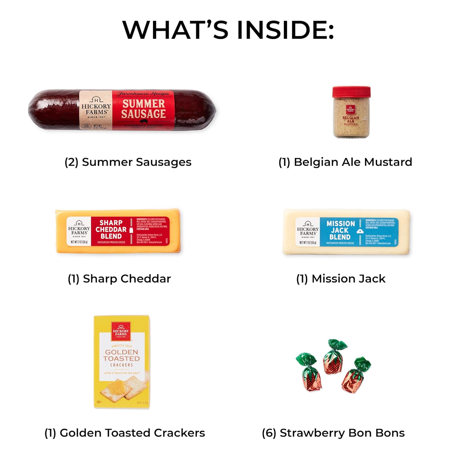 Hickory Farms Farmhouse Meat & Cheese Food Gift Basket (Small) - Box Set | Charcuterie Board Food | Summer Sausage | Father's Day | Mother's Day | Easter | Christmas | Holiday | Housewarming | Gourmet | Sympathy | Care Package - Image 4
