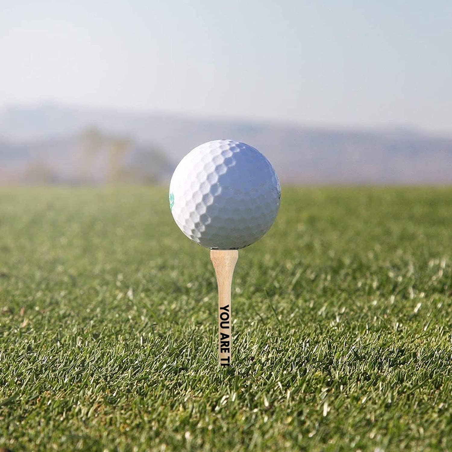 Gifts for Men, 36 Pack 3-1/4 inch Golf Tees with Bag, Durable Bamboo Golf Tees, Best Dad by Par, Fathers Day Christmas Birthday Gifts from Daughter Son, Stocking Stuffers Ideas Present for Men - Image 3