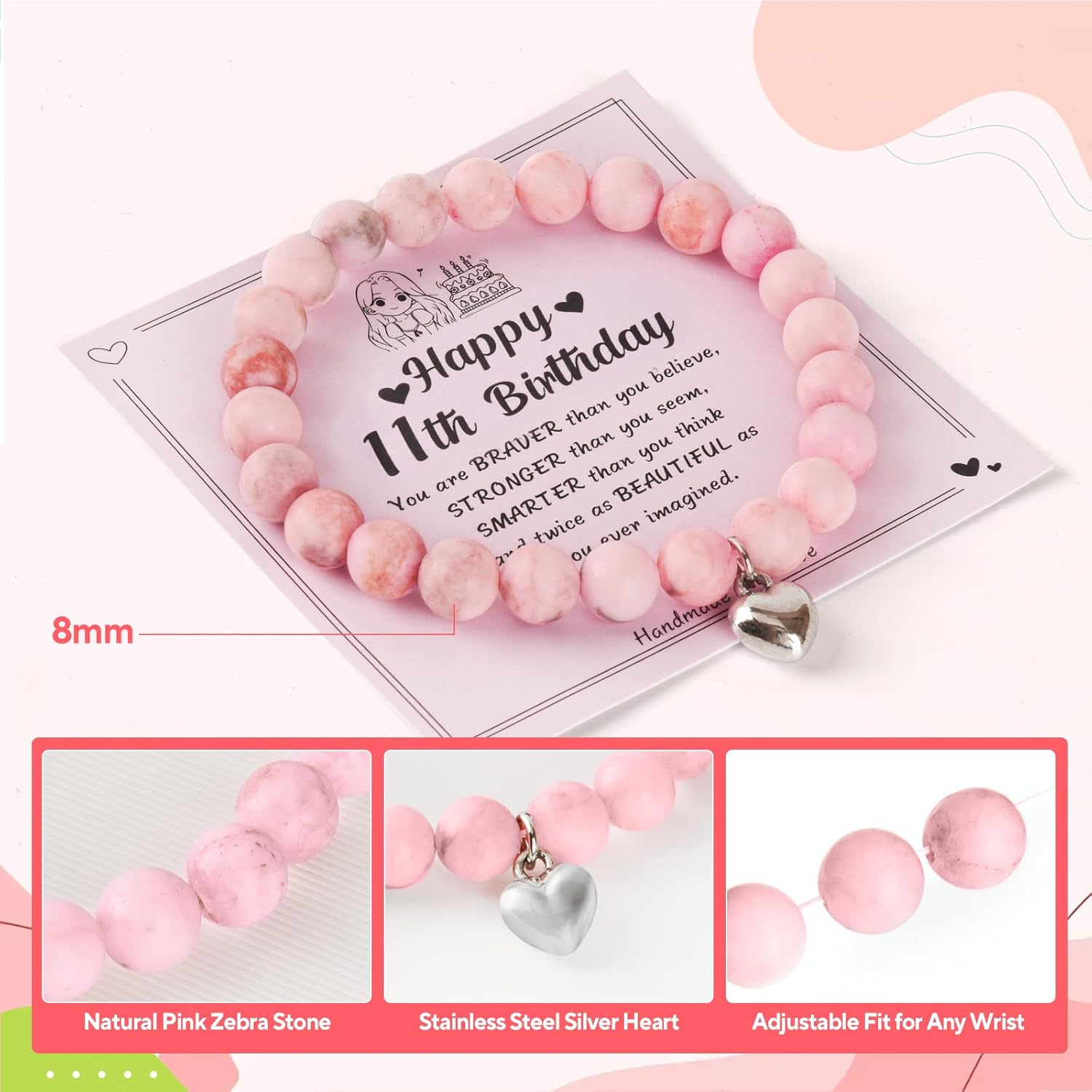 11th Birthday Gifts for Girls- Thoughtful Present Set for Daughters, Sisters & Nieces,Unique 11 Year Old Girl Gifts,Trendy Teen Girl Presents with Party Decorations (11th Birthday Gifts) - Image 5