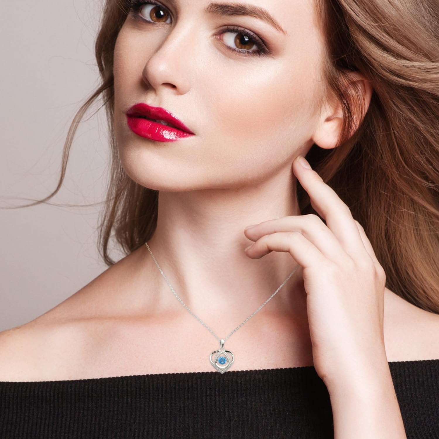 sterling silver contour pendant necklace, girl's jewelry 18 necklace, fashionable accessory necklace, can be the gift for girls. - Image 2