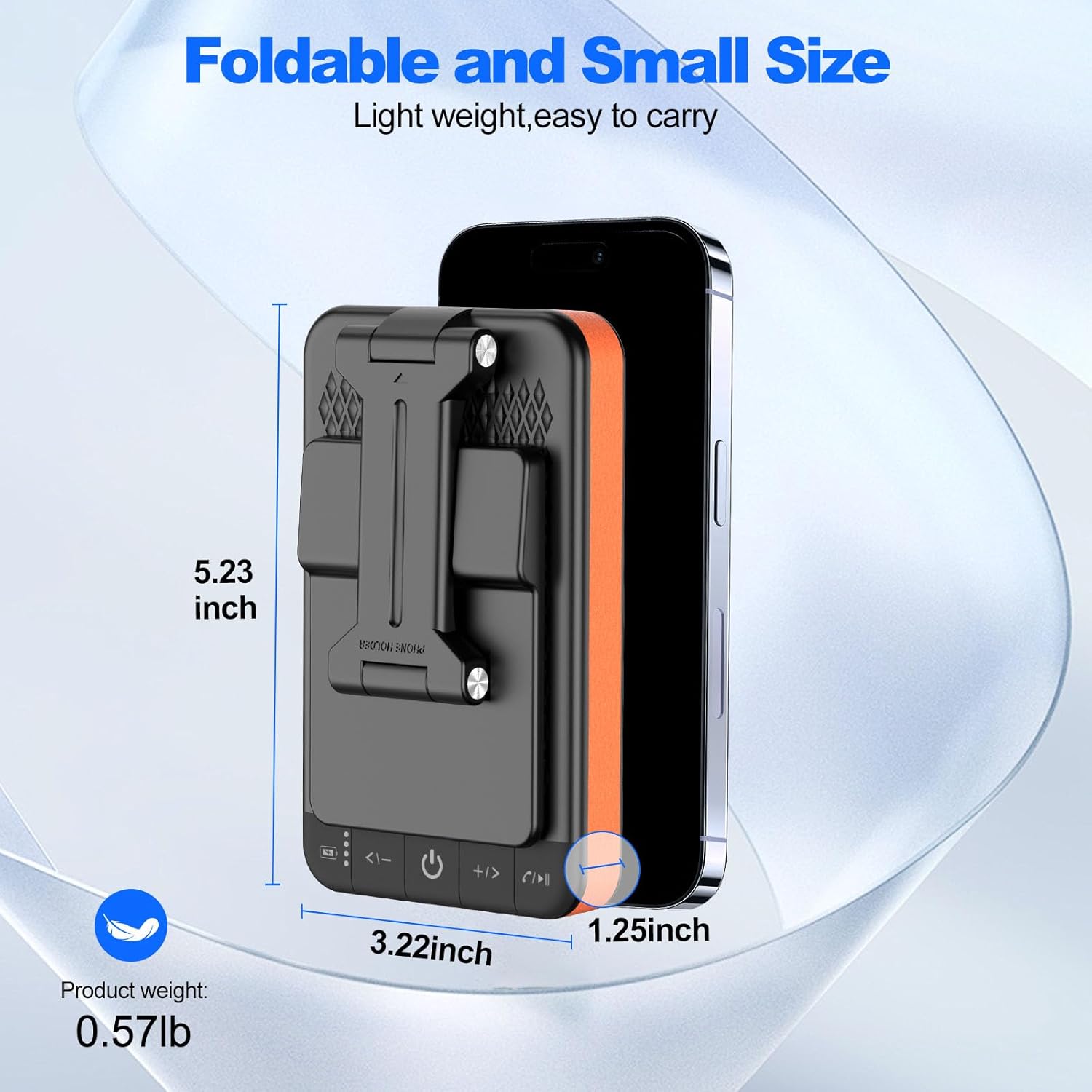 JTEMAN Bluetooth Speaker Phone Stand with Charging Function,Portable Foldable Slim Stand,Birthday Gifts for Men and Women Tech Gadgets - Image 2