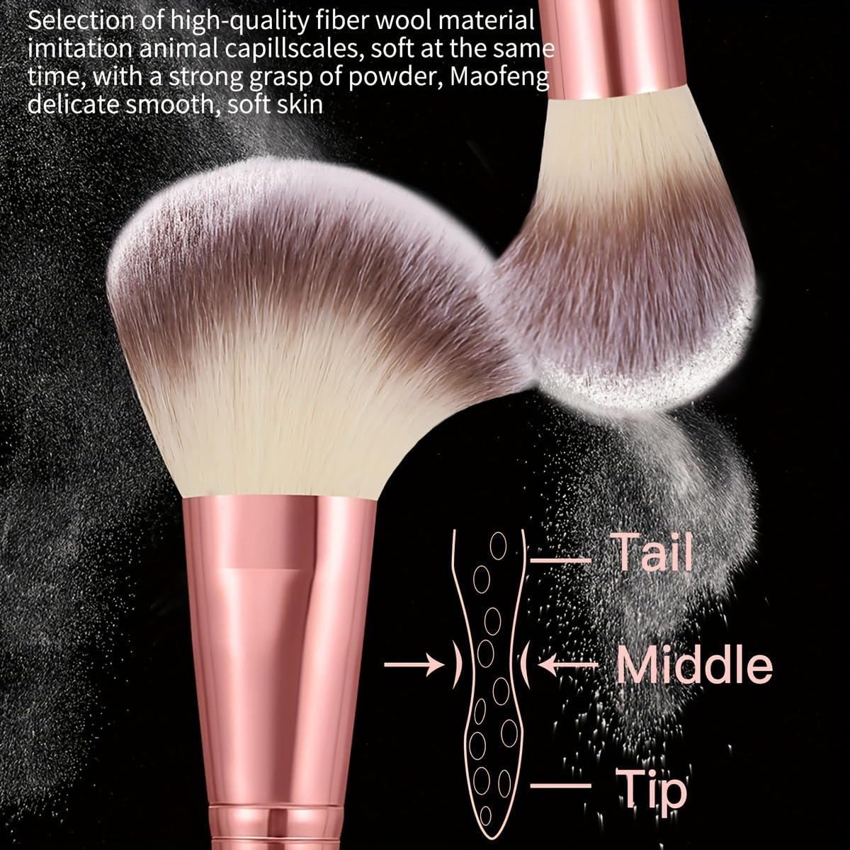 HGHDBT 70Pcs Pink Makeup Brushes Set Professional Makeup Kit Multi-functional Makeup Tool Set with Case Facial Makeup Accessories, Foundation Makeup Brush Kit Eye and Face Make up Brushes & Tools - Image 2