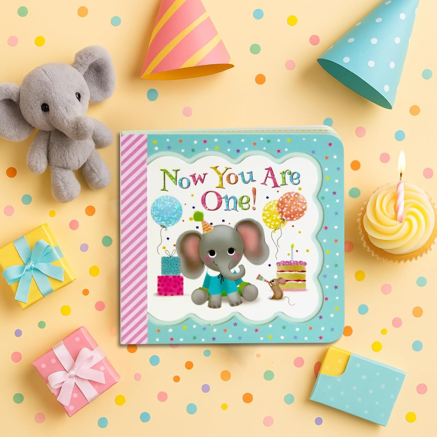 Now You Are One: Little Bird Greetings, Greeting Card Board Book with Personalization Flap, 1st Birthday Gifts for One Year Olds - Image 11