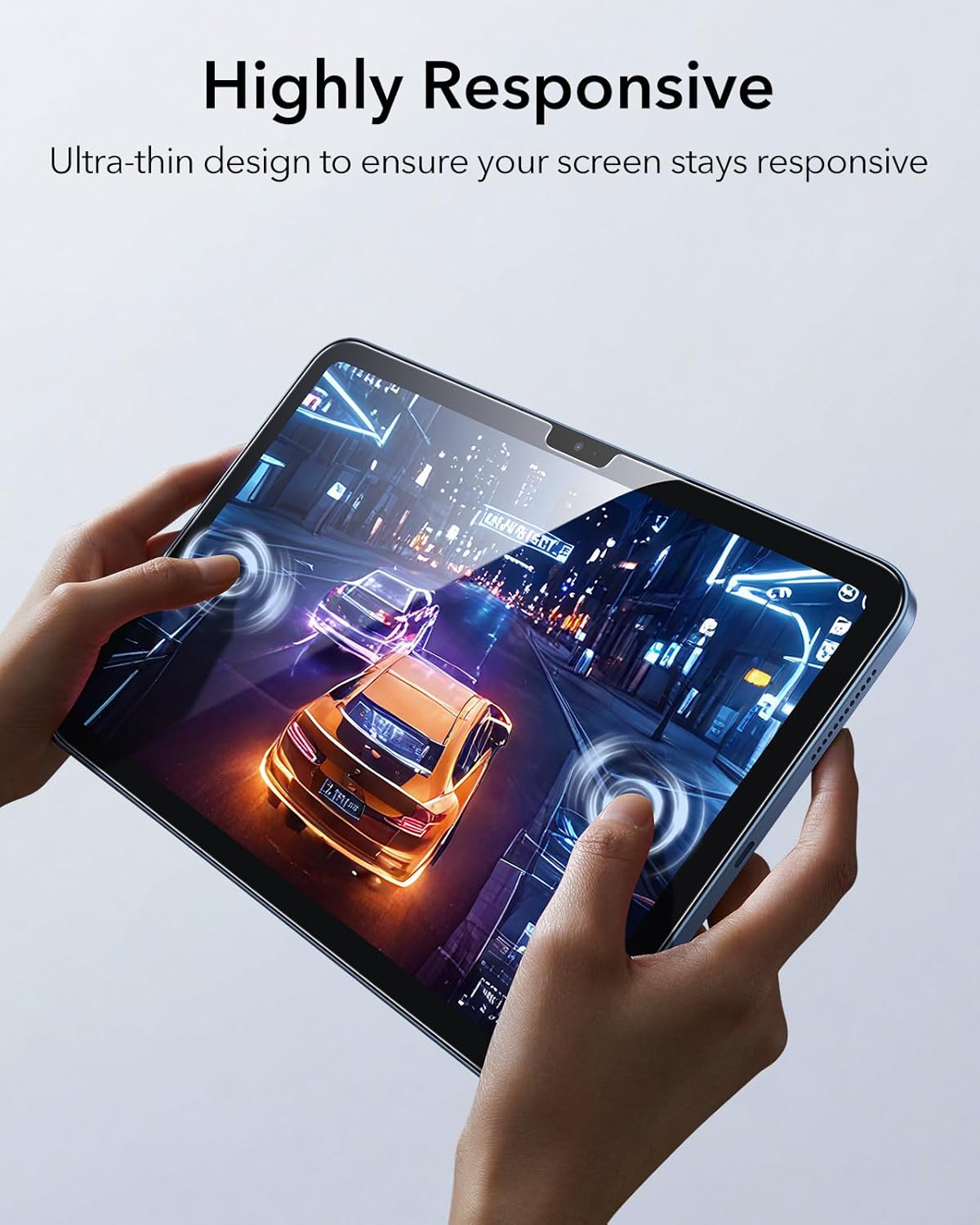 ESR 2 Pack Screen Protector for iPad A16 11th/10th Generation (11 Inch/10.9, 2025/2022), 9H Tempered Glass Film Guard with Alignment Frame, Anti-Scratch, Bubble Free, HD Clarity, Apple Pencil Support - Image 6