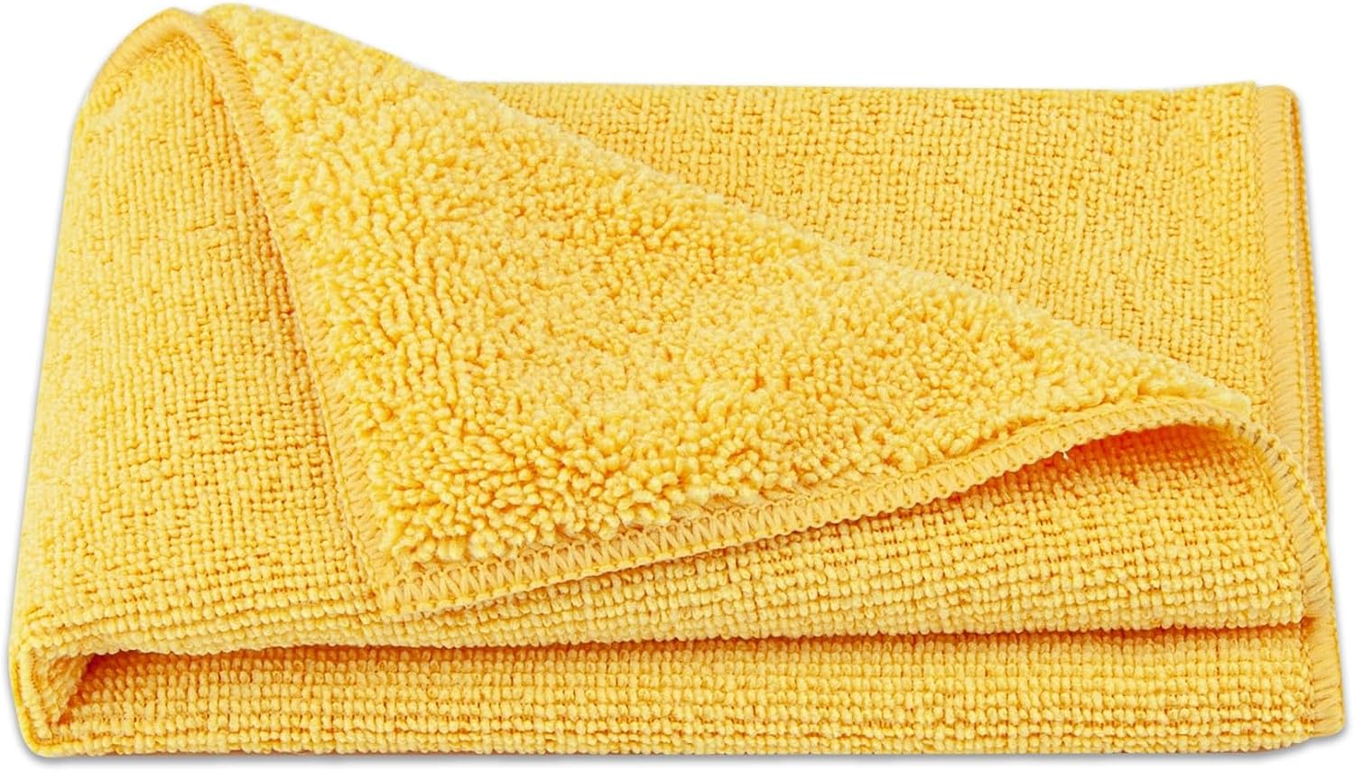Amazon Basics Microfiber Car Drying Towels, Highly Absorbent, Lint Free, Scratch Free, Ultra-Soft, Car Detailing, Buffing and Polishing, 16" x 16", Yellow, 12-Pack - Image 3