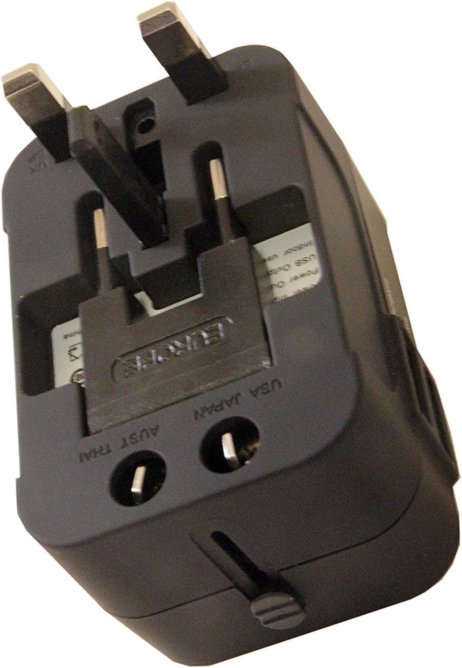 Travel Adapter, Universal Power Adapter Worldwide Wall AC Power Plug Converter Travel Charger with Type-C and USB-A Charging Ports for USA EU UK AUS Mobile Phones, Tablets, MP3s and Shavers - Image 3