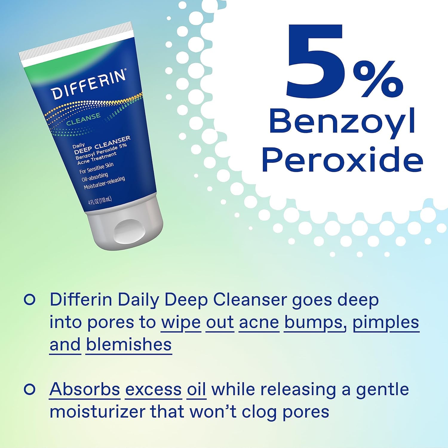 Differin Acne Skin Care Kit, Differin Gel Retinoid Acne Treatment for Face with 0.1% Adapalene & 5% Benzoyl Peroxide Face Wash & Body Wash, Designed for Pimple and Acne Prone Skin - Image 7