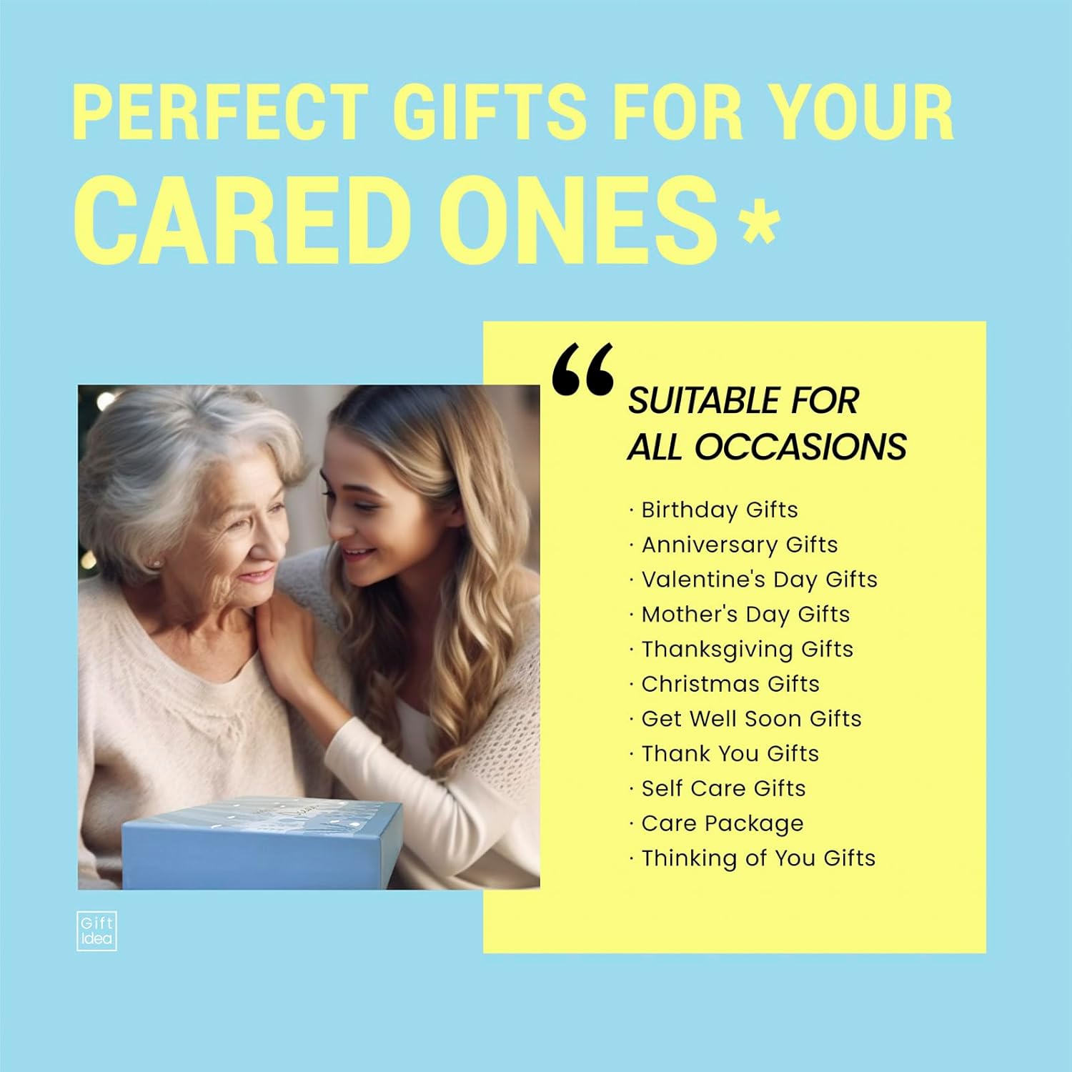 Gifts for Women, Bath and Body Womens Gift Sets with 5 Pcs Ocean Scented Spa Gifts for Women Bath Gift with Scented Candle Body Butter Hand Cream Bath Bomb Mothers Day Gifts - Image 8