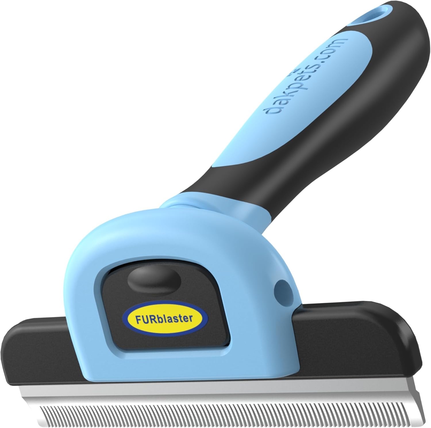 DakPets Deshedding Tool | Stainless Steel Grooming Brush for Shedding Fur Removal - Cats and Dogs