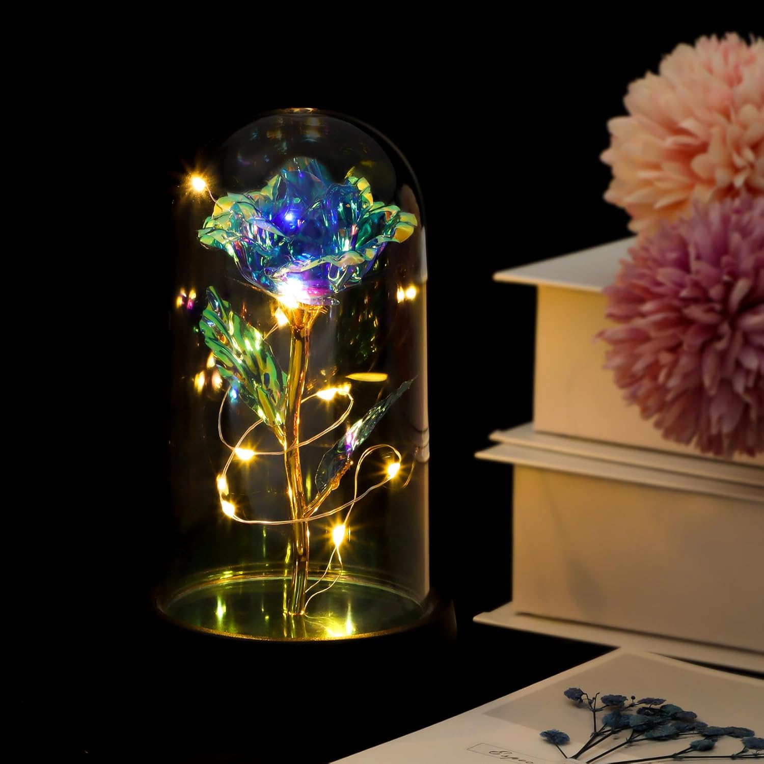 Birthday Gifts for Women, Gift Baskets for Women, Relaxing Spa Gifts Care Package with Luxury Flannel Blanket, Light-Up Rose Flower, Unique Mothers Day Gifts for Mom, Wife, Grandma, Sister, Friends - Image 9